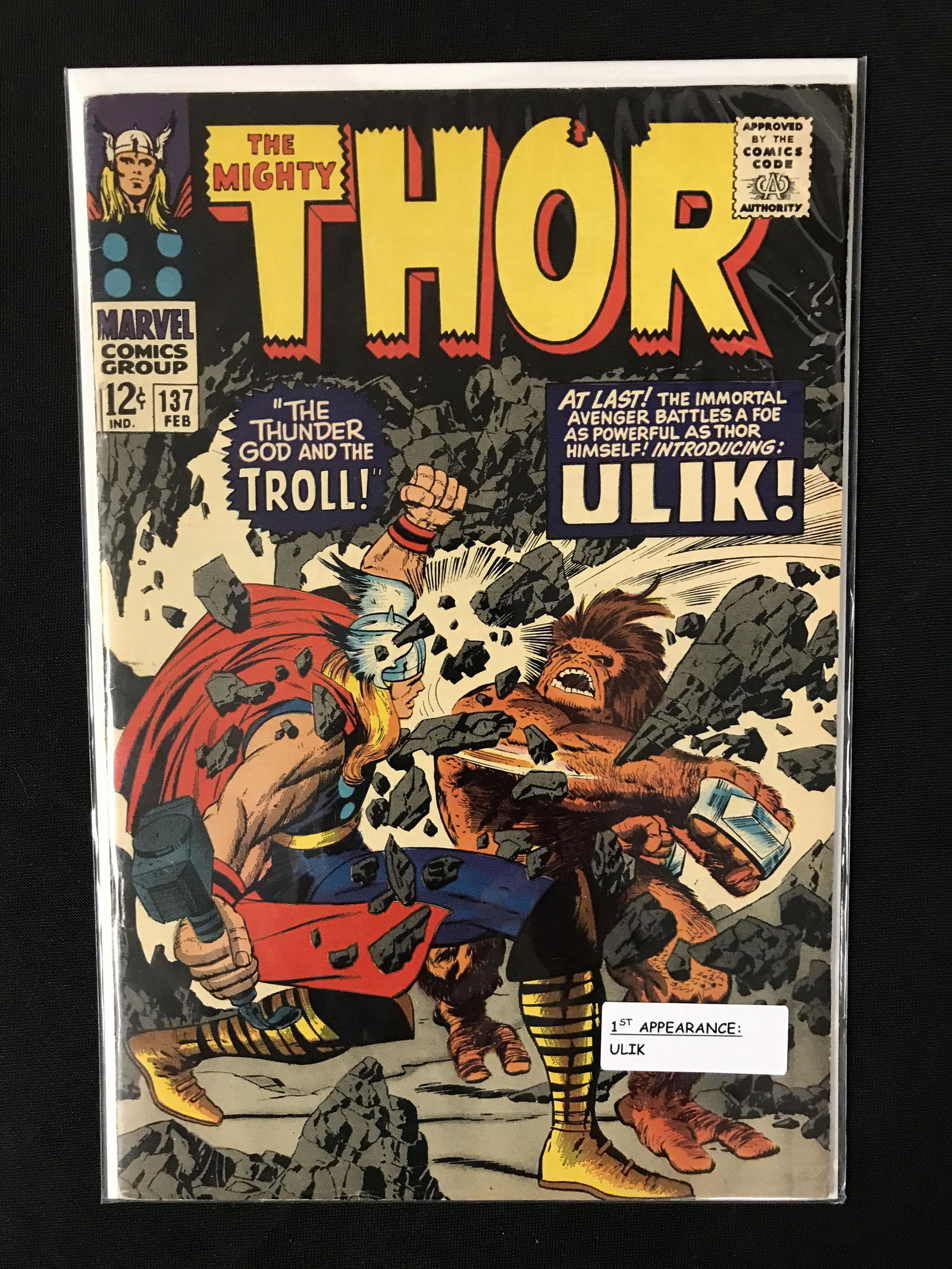 MARVEL COMICS THE MIGHTY THOR NP.137 (1ST APP ULIK) (1 of 1)