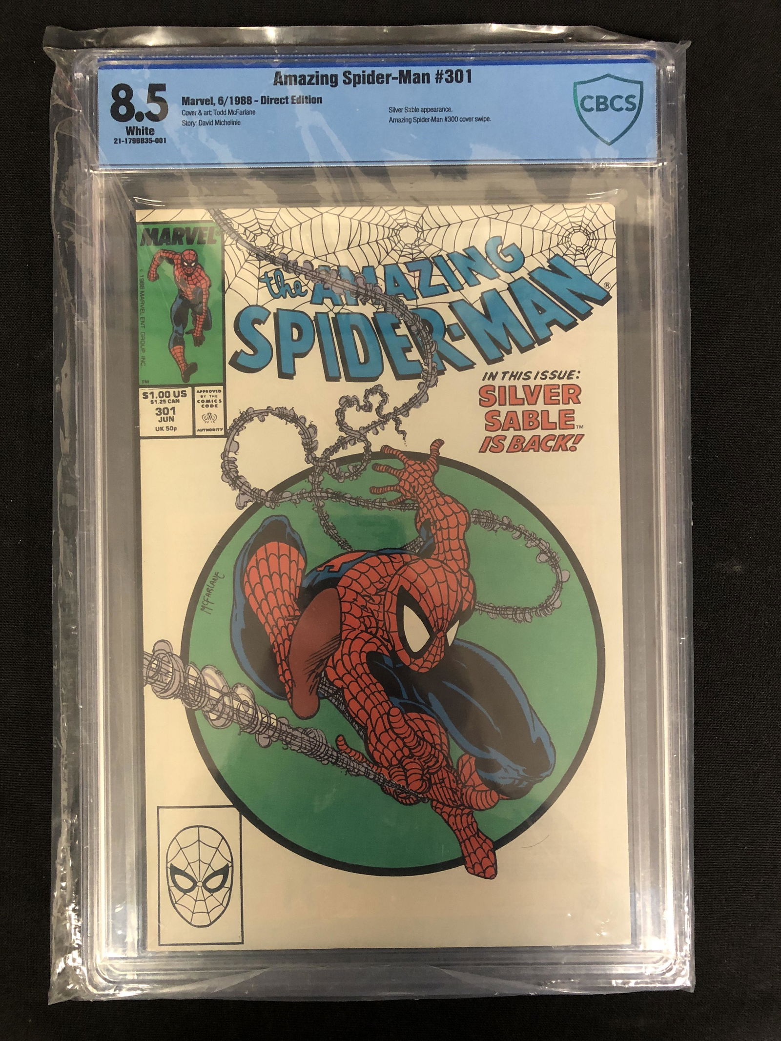 MARVEL COMICS THE AMAZING SPIDER-MAN NO.301 (CBCS 8.5) (1 of 1)