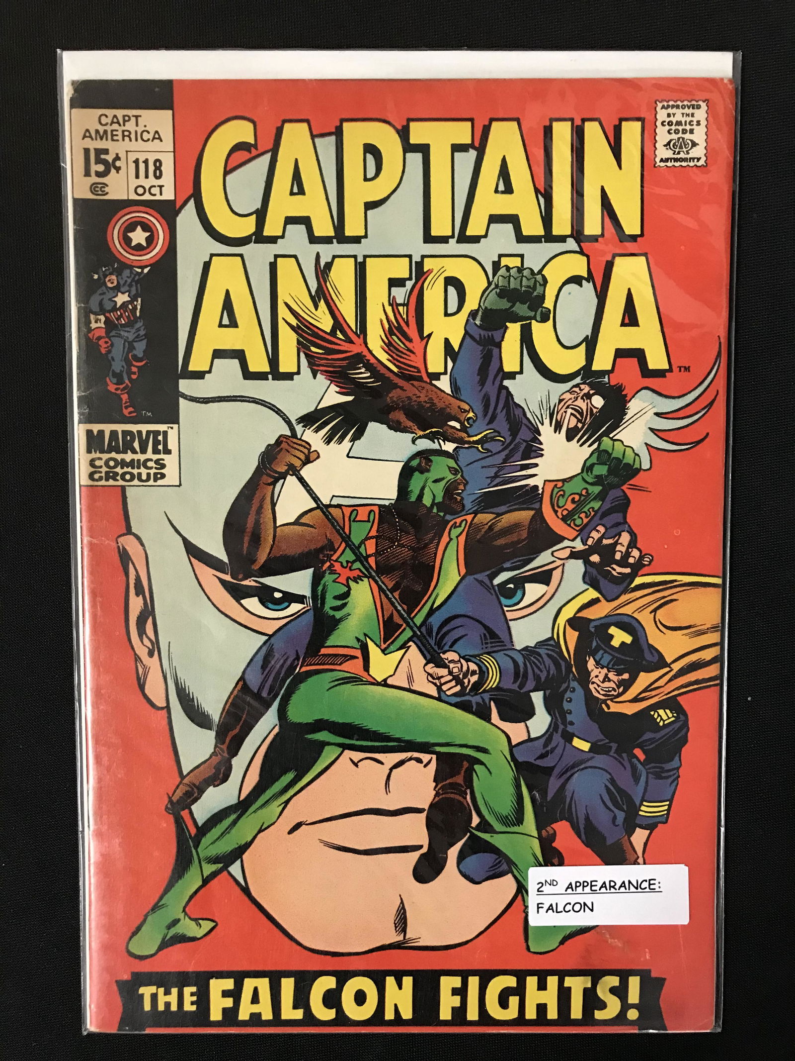 MARVEL COMICS CAPTAIN AMERICA NO.118 (2ND APP FALCON) (1 of 1)