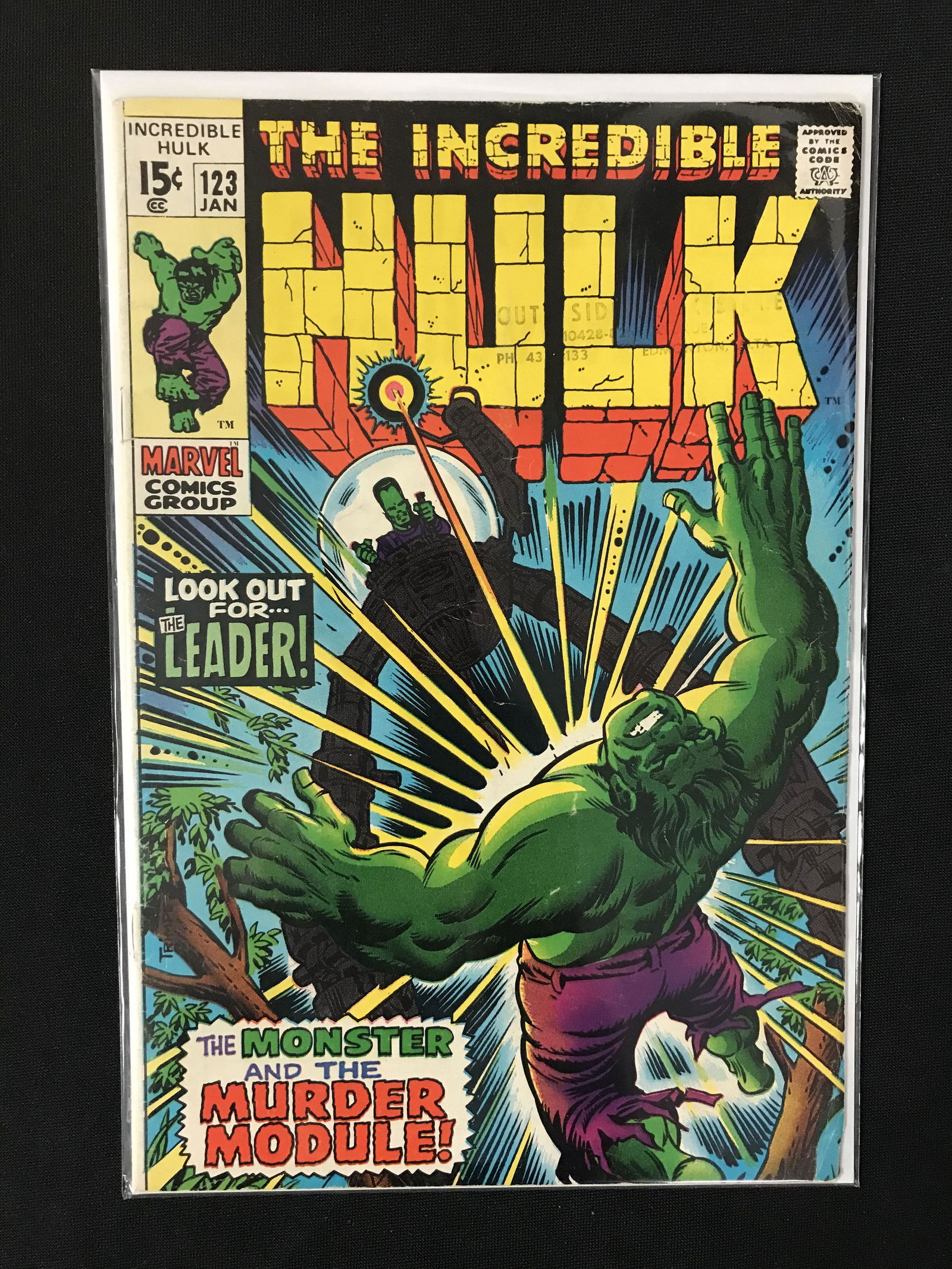 MARVEL COMICS THE INCREDIBLE HULK NO.123 (1 of 1)
