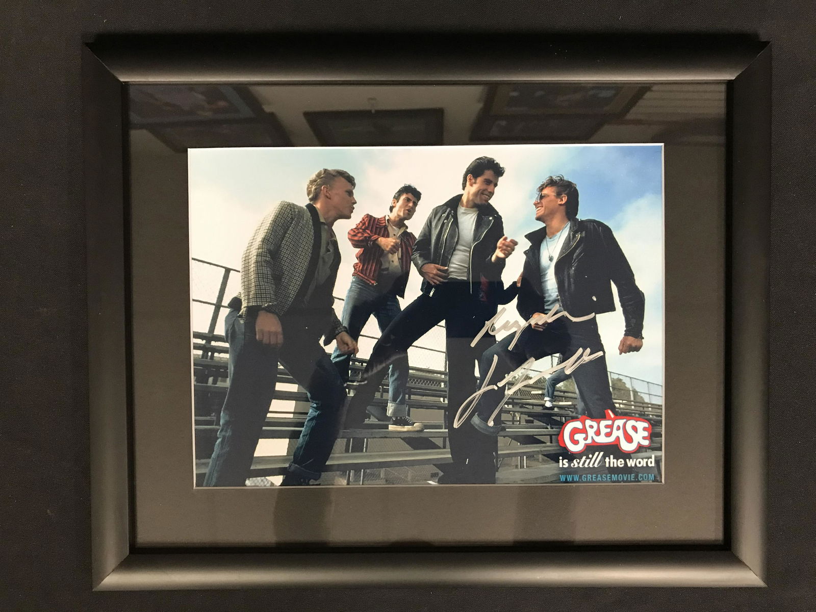 JOHN TRAVOLTA SIGNED AND FRAMED GREASE 8 X 10 (RA COA) (1 of 2)