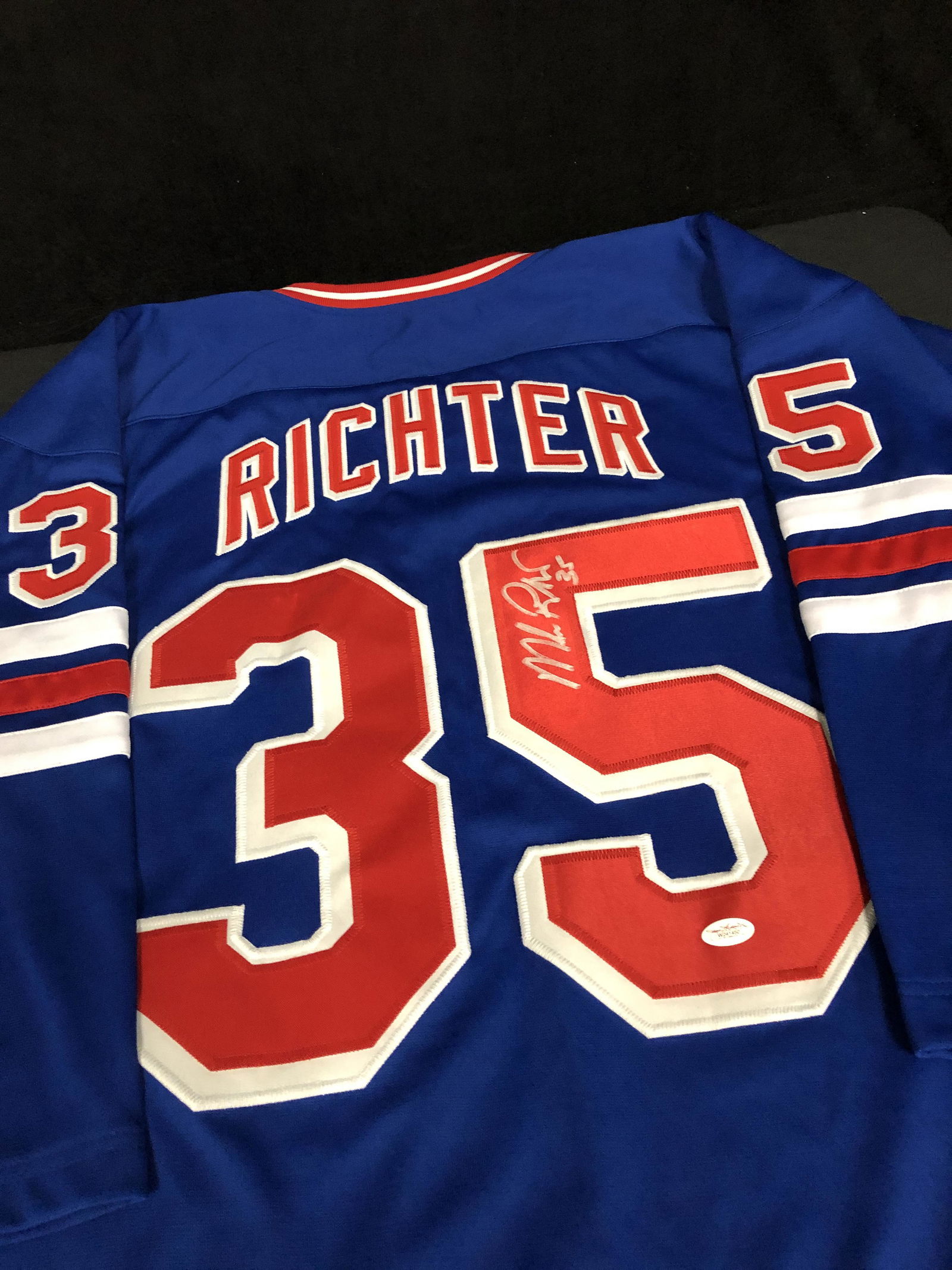 MIKE RICHTER SIGNED NEW YORK RANGERS JERSEY (JSA COA) (1 of 4)