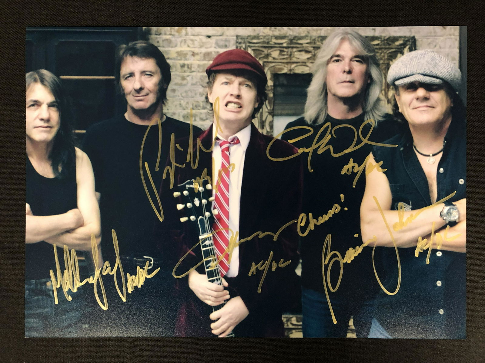 AC/DC BAND SIGNED 8 X 10 (RA COA) (1 of 3)