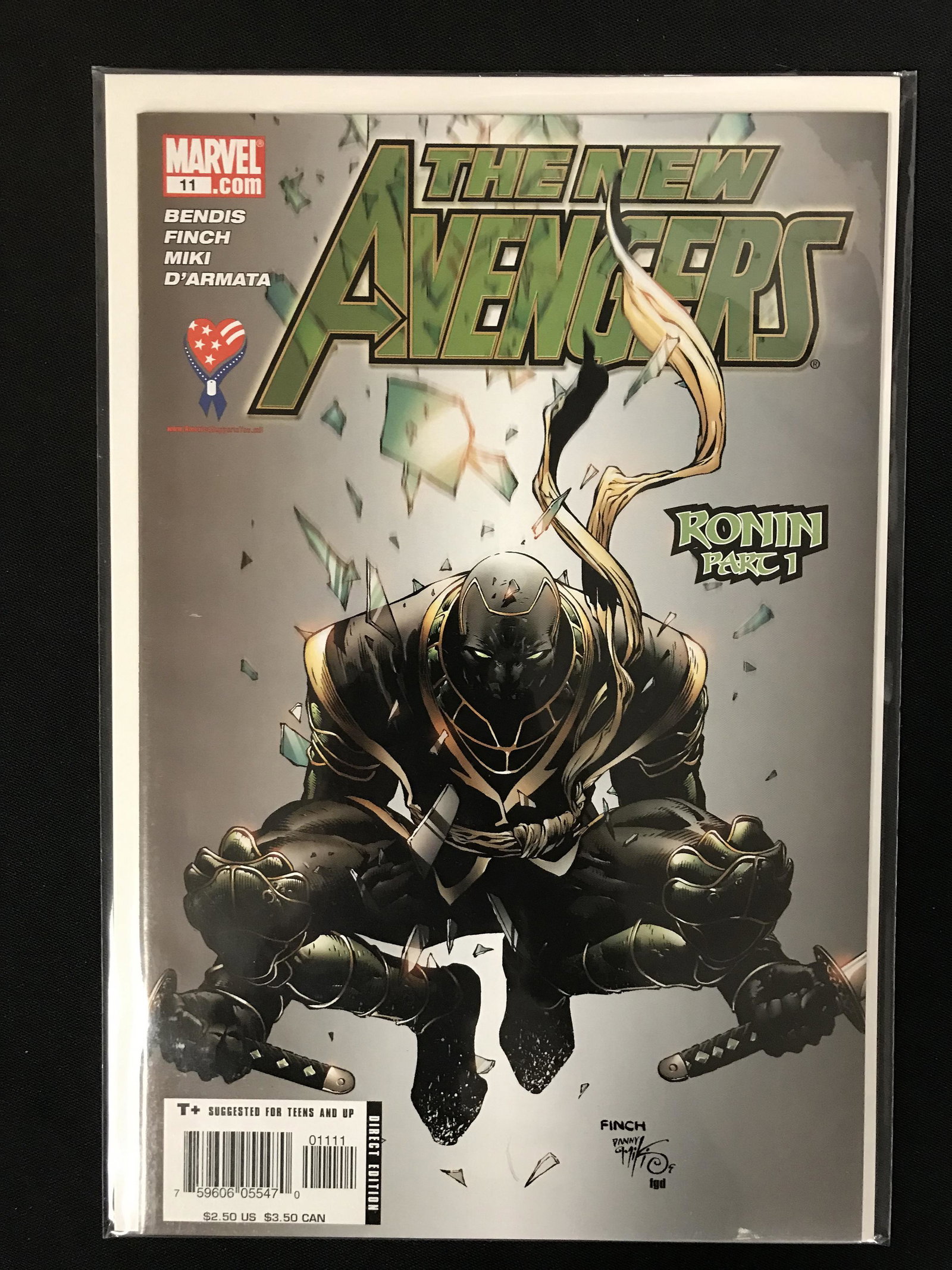 THE NEW AVENGERS #11 (MARVEL COMICS) Ronin Part 1! (1 of 1)
