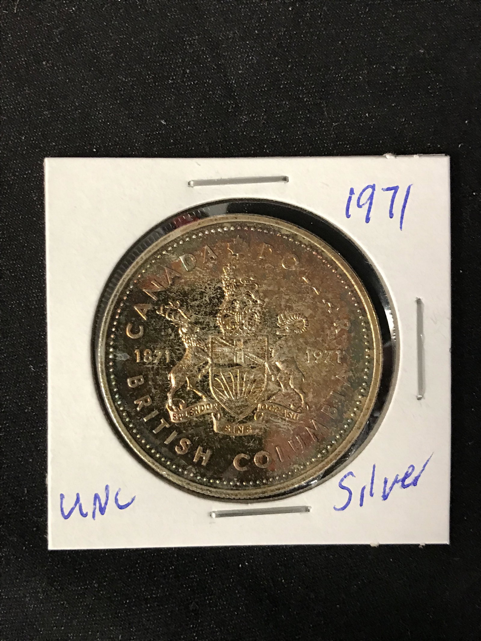 UNC 1971  CANADIAN SILVER DOLLAR {MADE OF SILVER NOT (1 of 1)