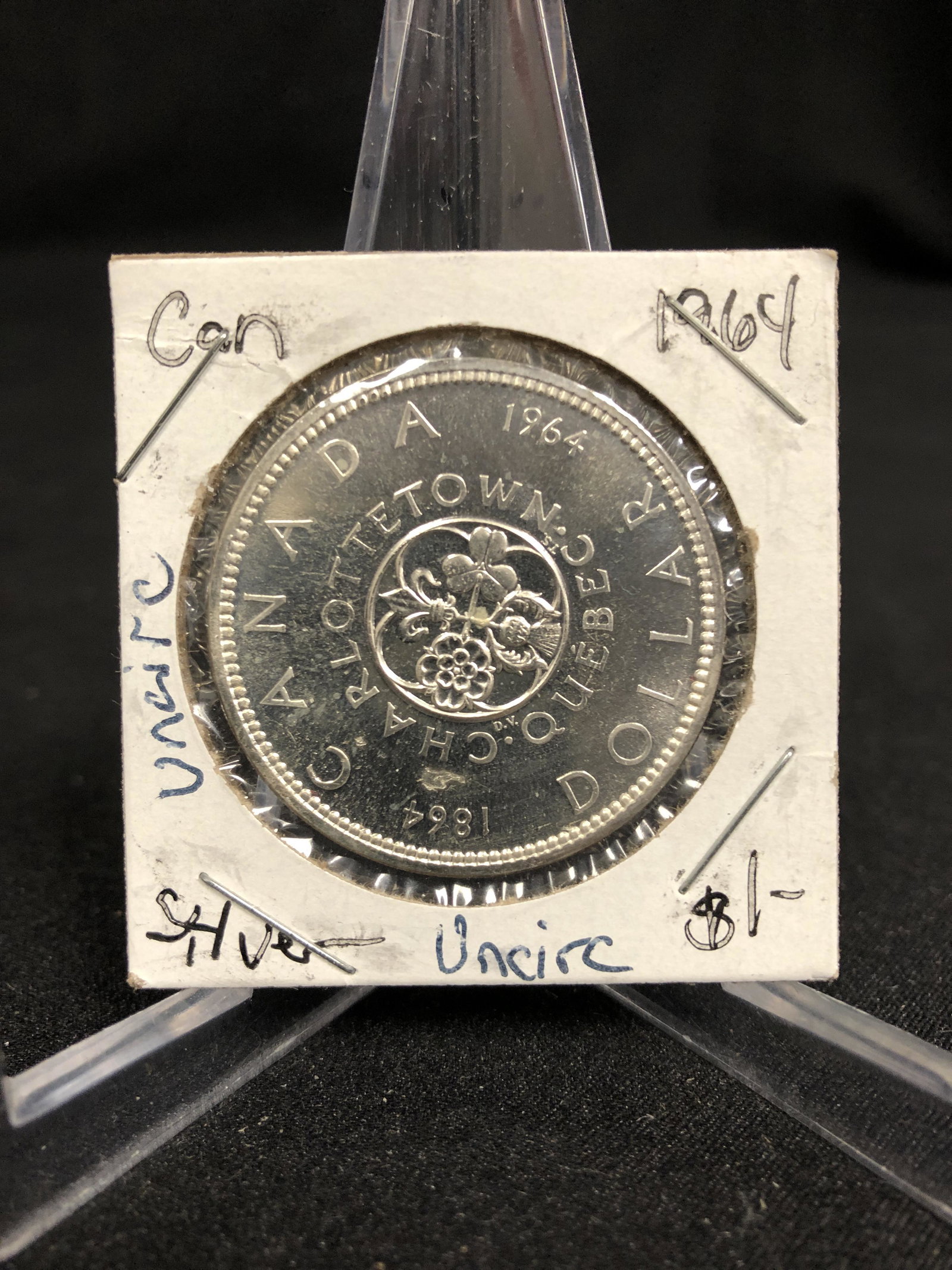 1964 UNCIRCULATED CANADIAN SILVER DOLLAR (1 of 1)