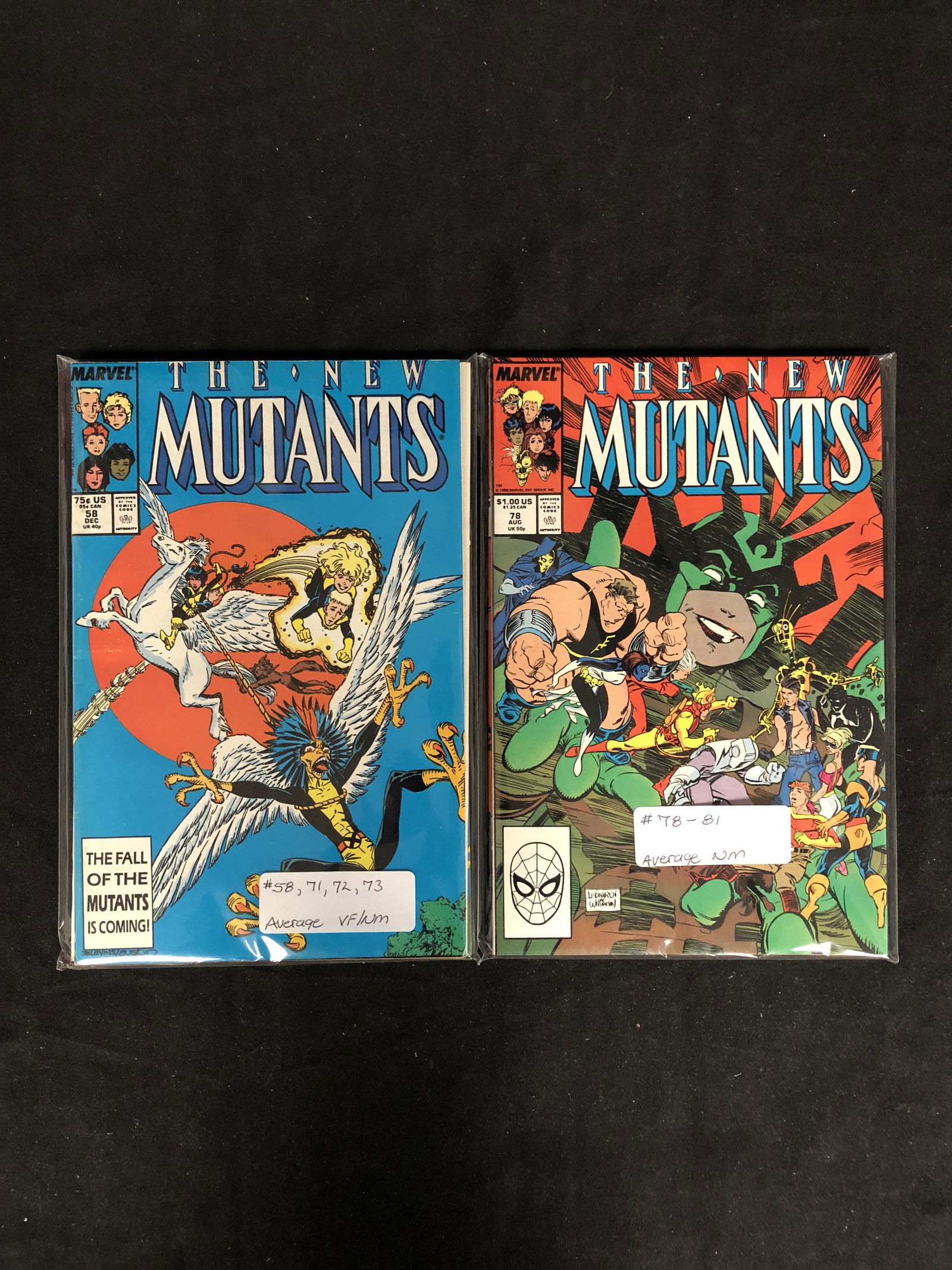 MARVEL COMICS NEW MUTANTS COMIC BOOK LOT (1 of 1)