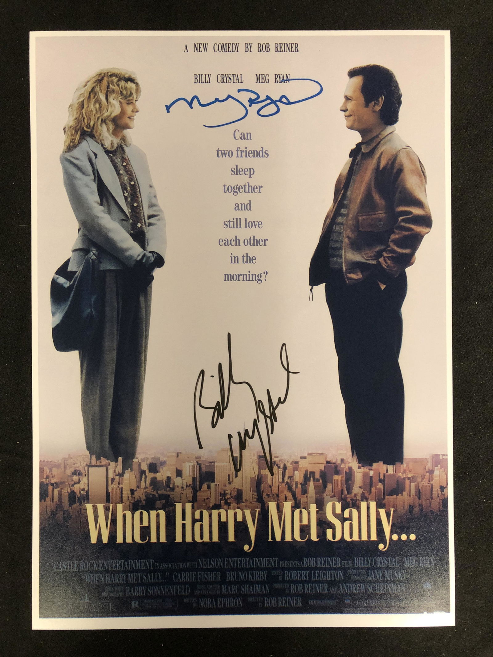 BILLY CRYSTAL AND MEG RYAN SIGNED WHEN HARRY MET SALLY (1 of 3)
