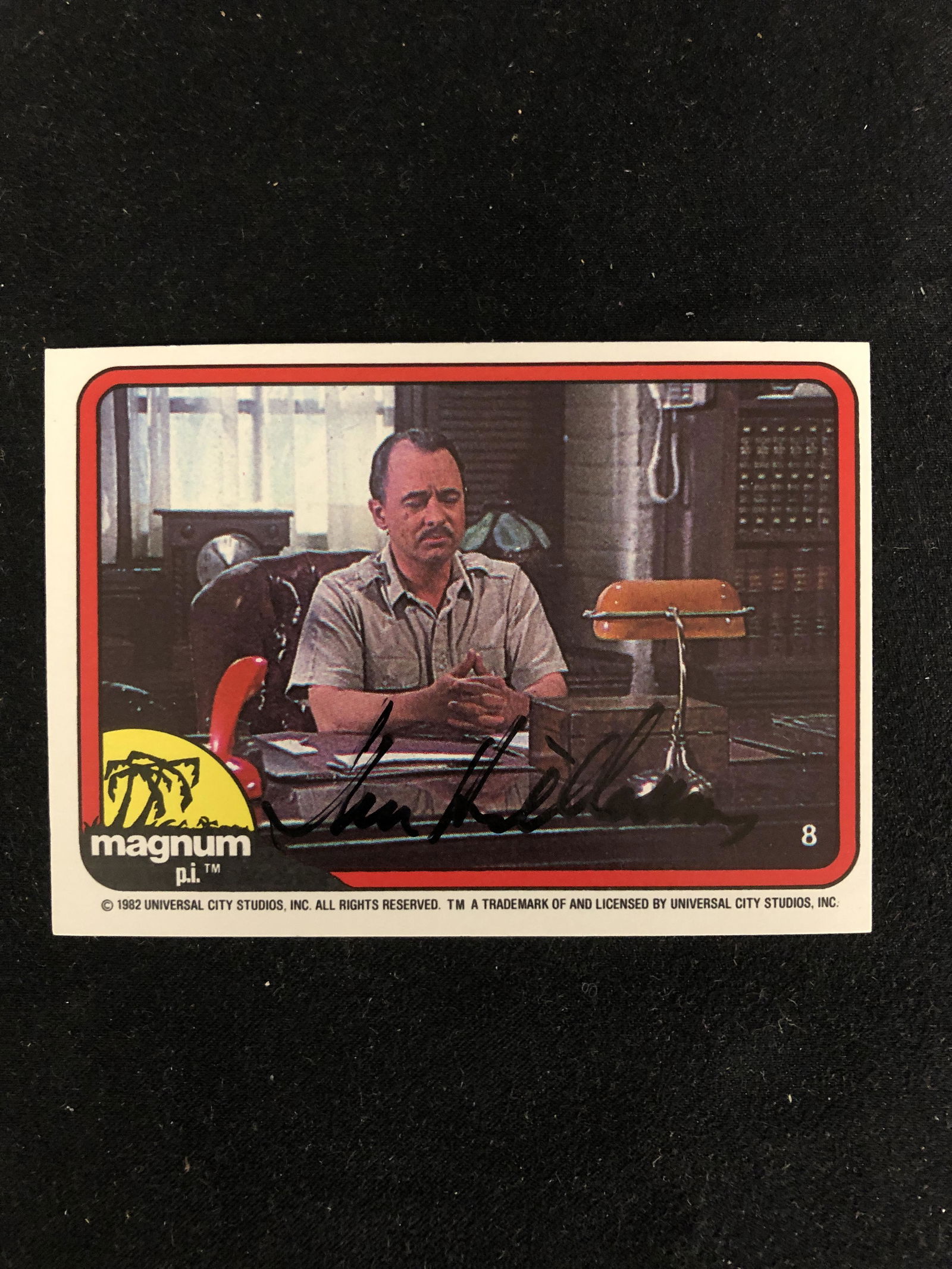 John Hillerman Signed Magnum P.I Trading Card (RA COA) (1 of 3)