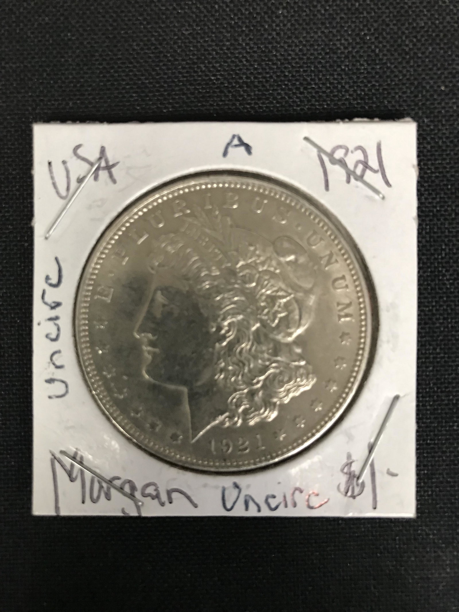 1921 USA MORGAN SILVER DOLLAR (Uncirculated) (1 of 1)