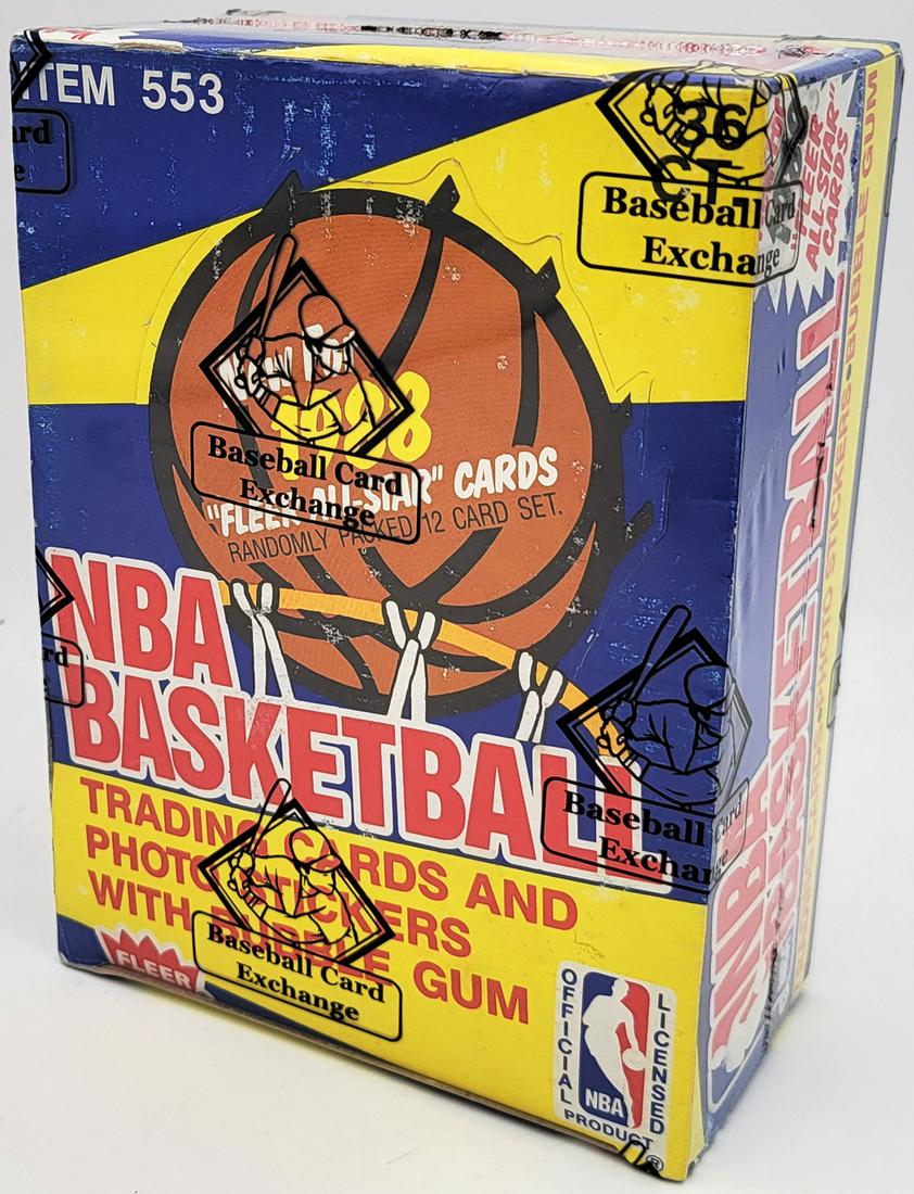 1988-89 FLEER NBA BASKETBALL UNOPENED WAX BOX (36 PACKS: 1988-89 FLEER NBA BASKETBALL UNOPENED WAX BOX (36 PACKS)