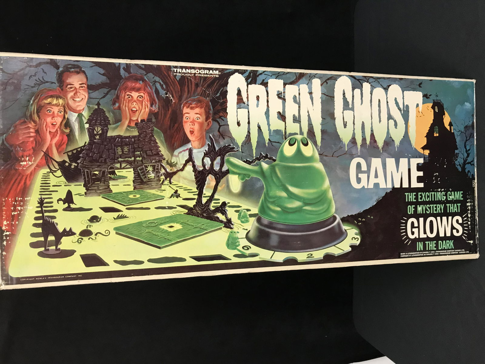 Vintage Transogram 1965 GREEN GHOST Glow In The Dark Ga (1 of 2)