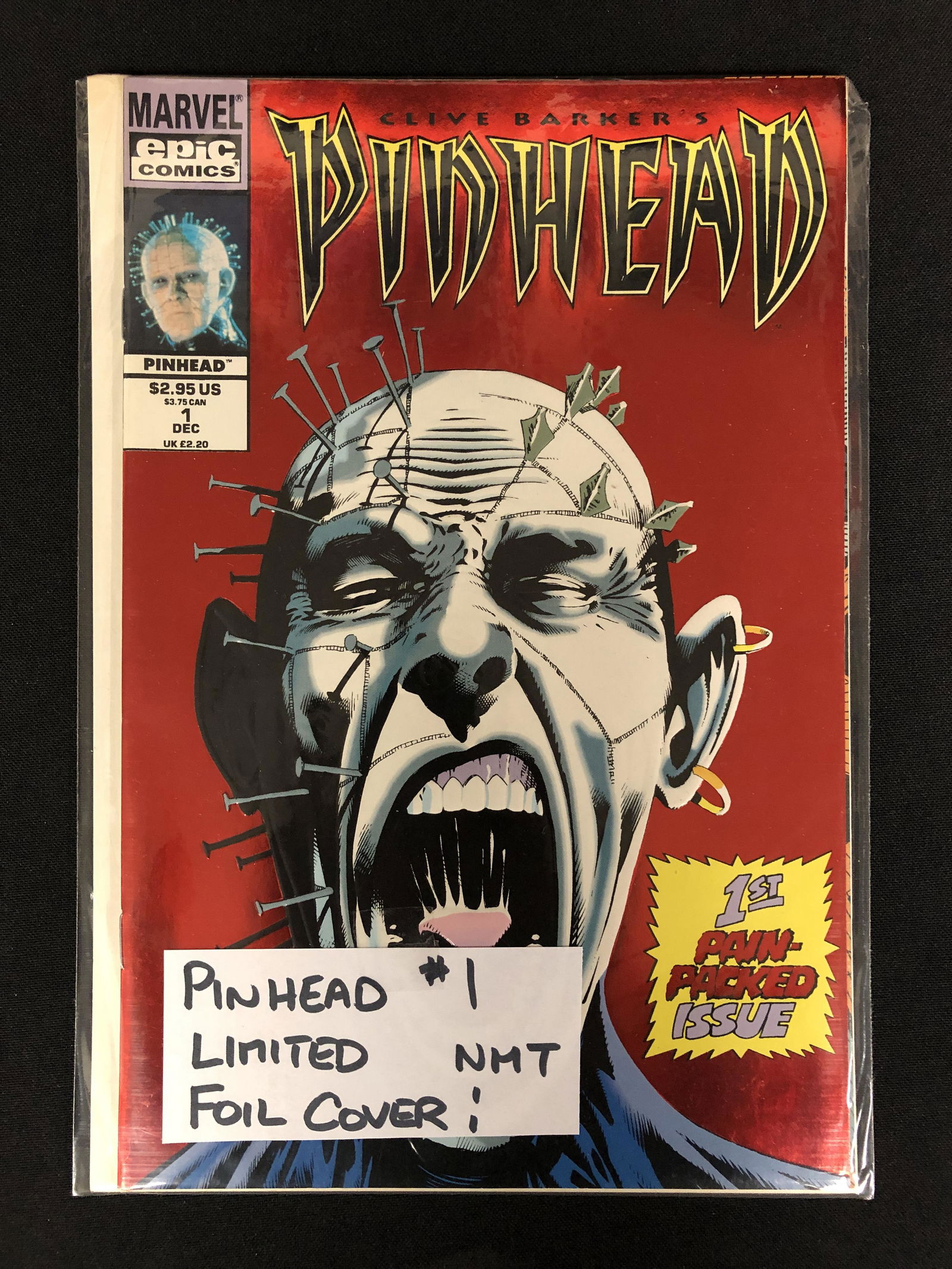PINHEAD #1 (MARVEL/EPIC COMICS) Limited Foil Cover! (1 of 1)