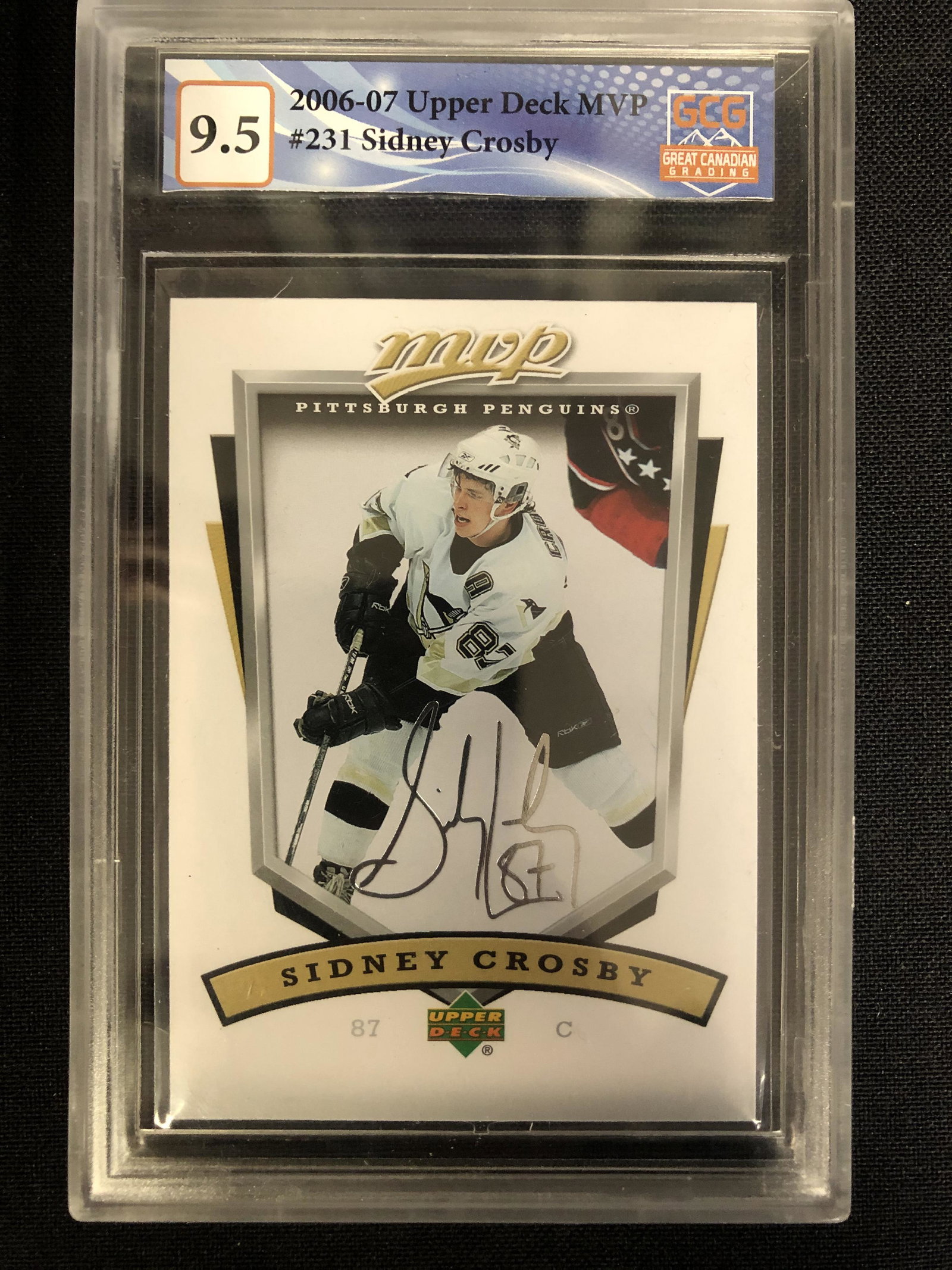 2006-07 UPPER DECK MVP #231 SIDNEY CROSBY (GCG 9.5) (1 of 1)
