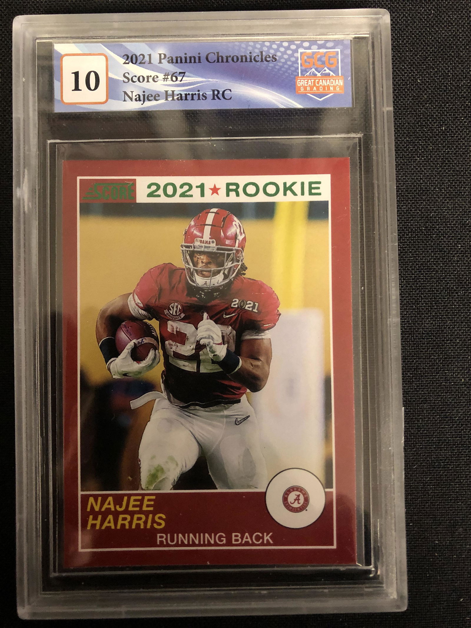 2021 PANINI CHRONICLES SCORE #67 NAJEE HARRIS RC (GCG (1 of 1)