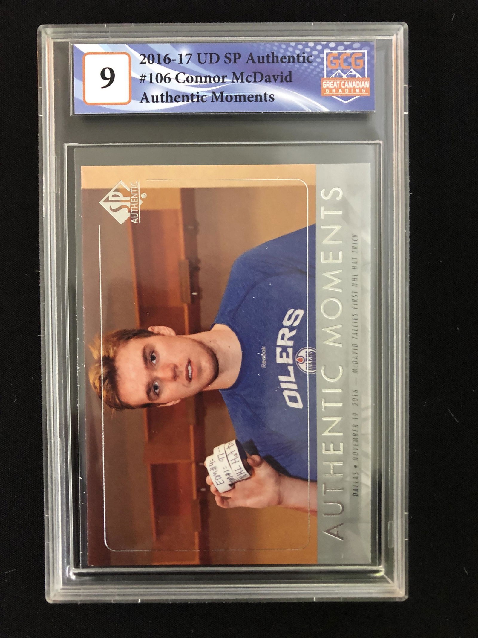 2016-17 UD SP AUTHENTIC #106 CONNOR McDAVID AUTHENTIC (1 of 1)