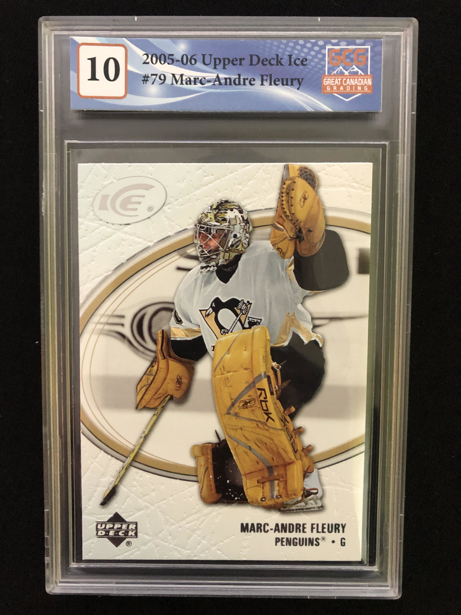2005-06 UPPER DECK ICE MARC ANDRE FLEURY (GCG 10) (1 of 1)