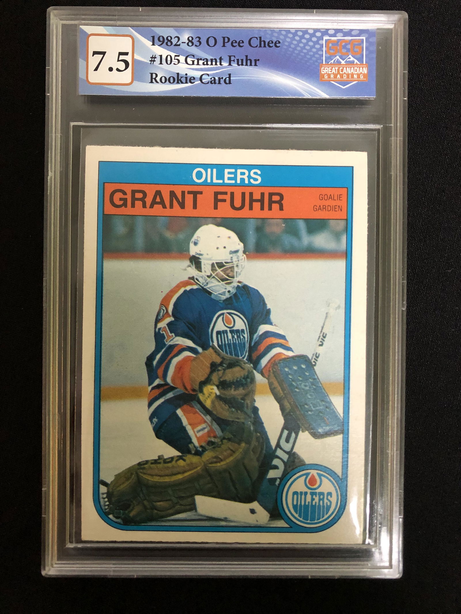 1982-83 OPC GRANT FUHR ROOKIE CARD (GCG 7.5) (1 of 1)