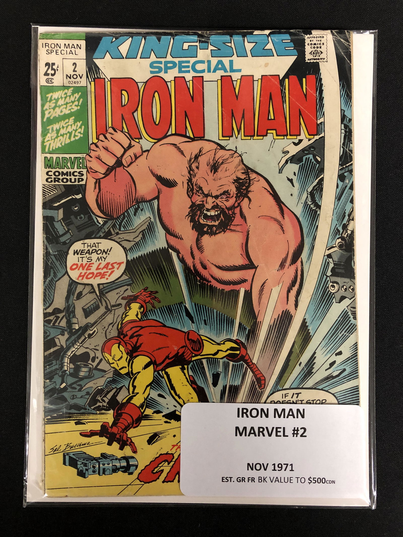 King-Size Special IRON MAN #2 (MARVEL COMICS 1971) (1 of 1)