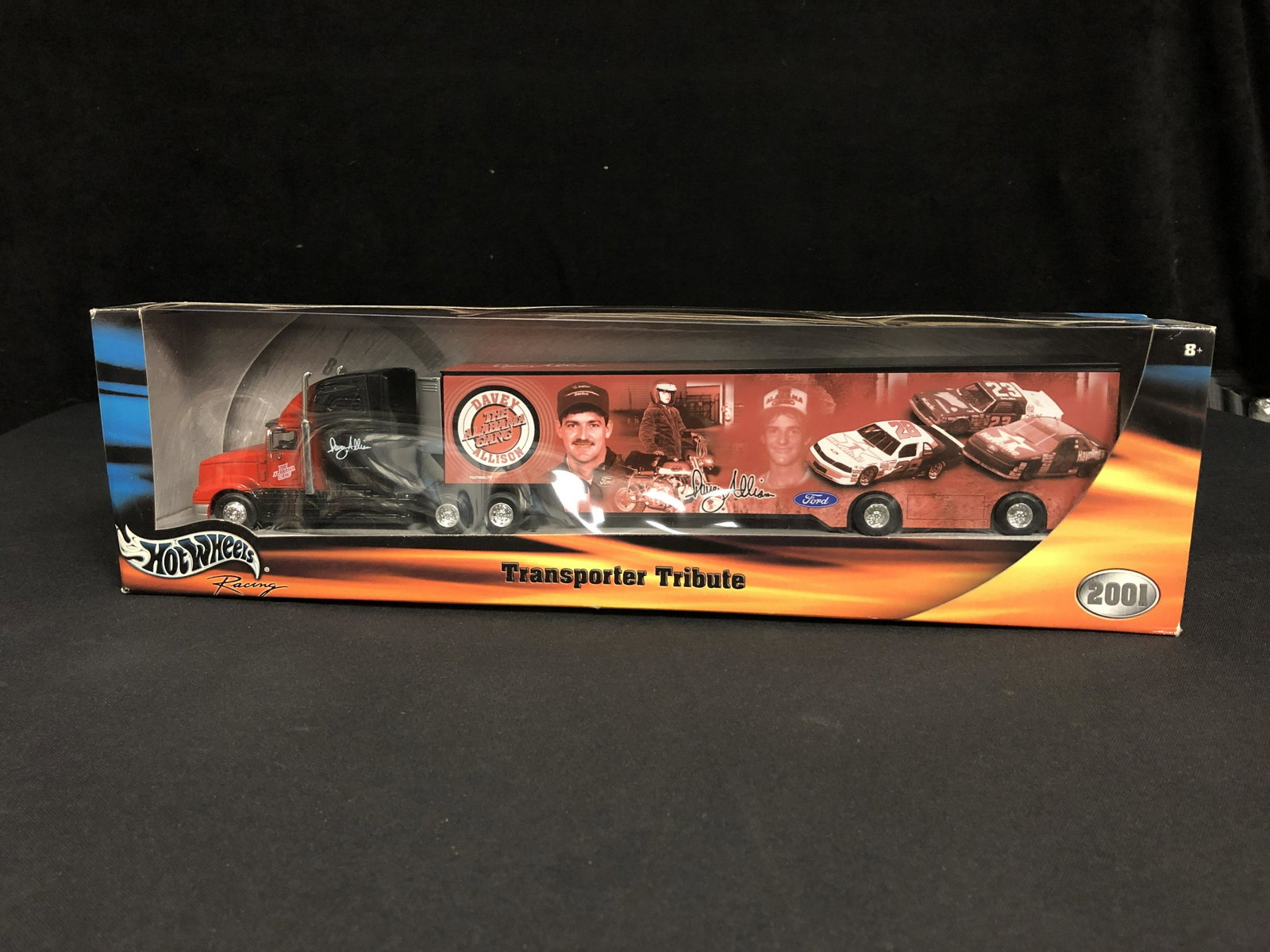 Hot Wheels Davey Allison 1:64 DieCast 2001 Car: Hot Wheels Davey Allison 1:64 DieCast 2001 Car Transporter Tribute Nascar