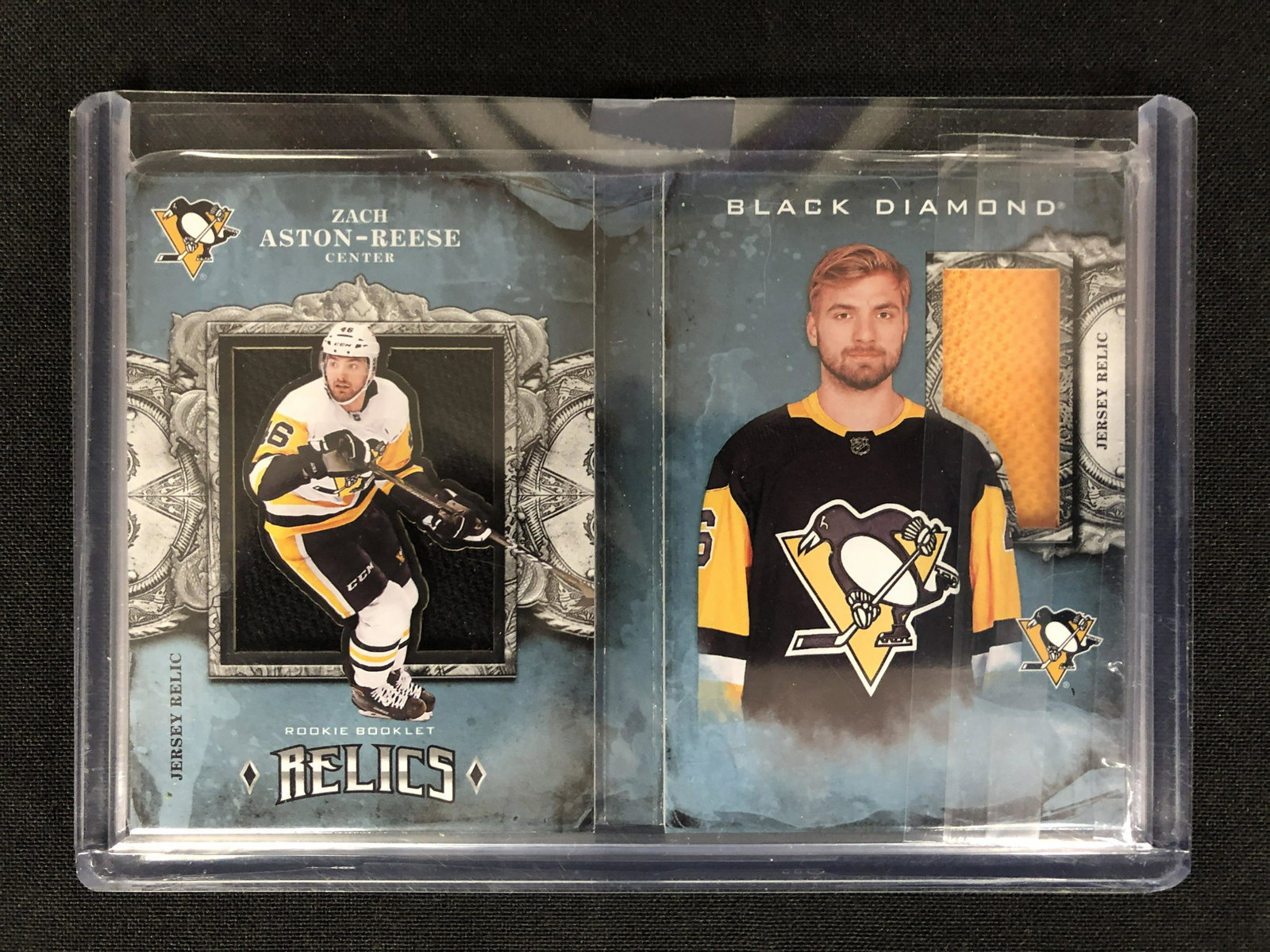 ZACH ASTON-REESE 2018-19 Black Diamond Rookie Booklet: ZACH ASTON-REESE 2018-19 Black Diamond Rookie Booklet Relics Jersey 038/199