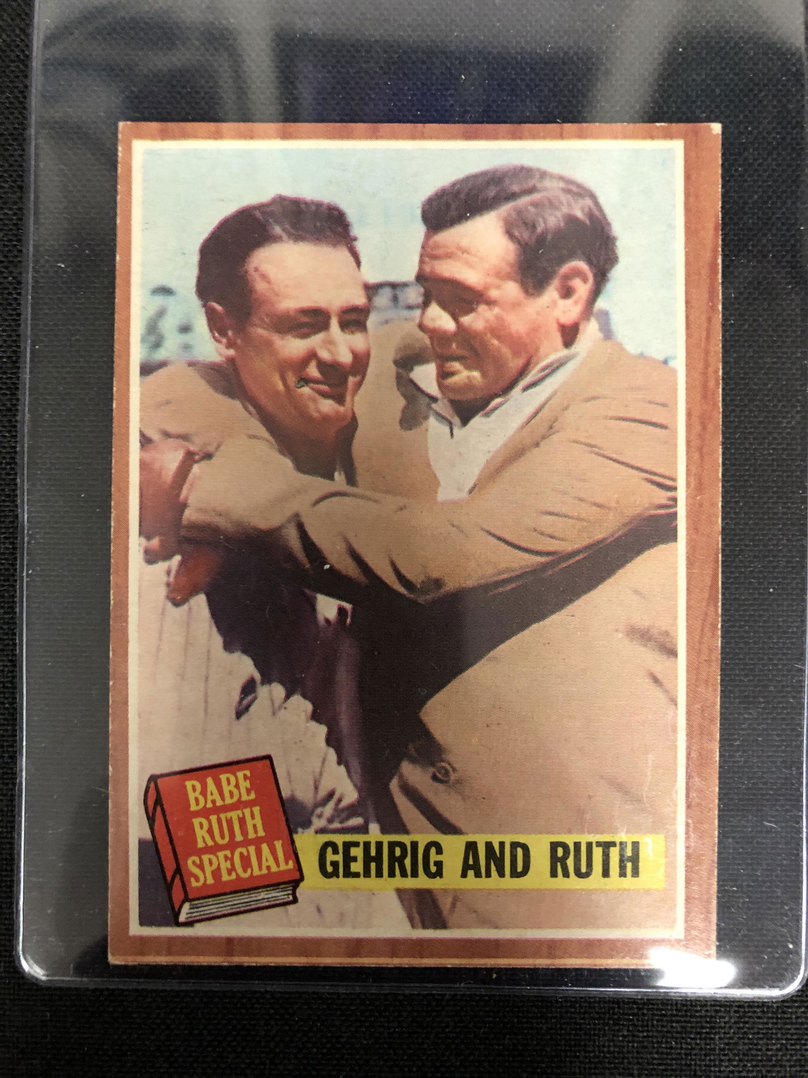 1962 Topps Set Break #140 Babe Ruth/Lou Gehrig (1 of 2)
