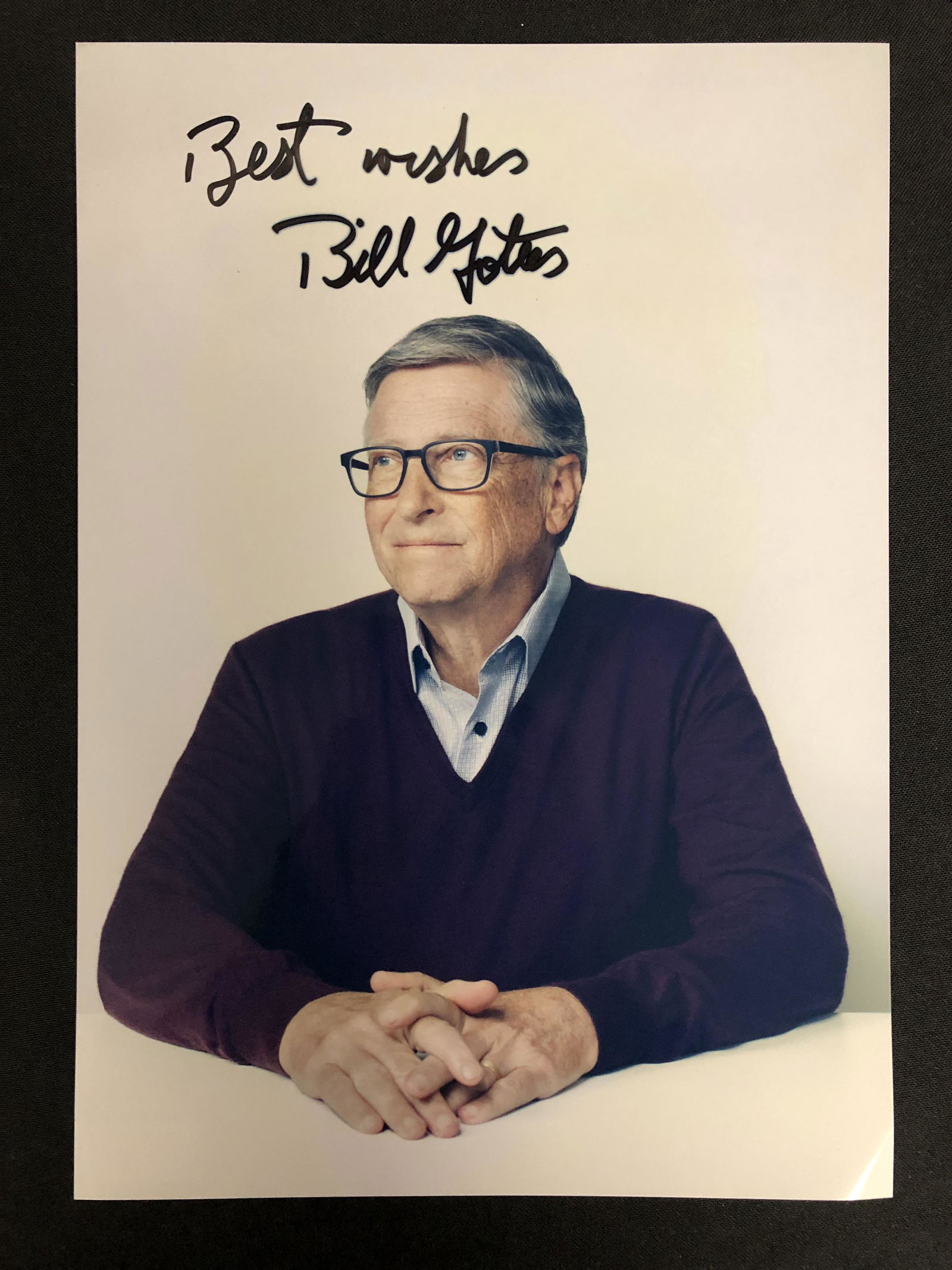 BILL GATES SIGNED 8X10 PHOTO (RA COA) (1 of 3)