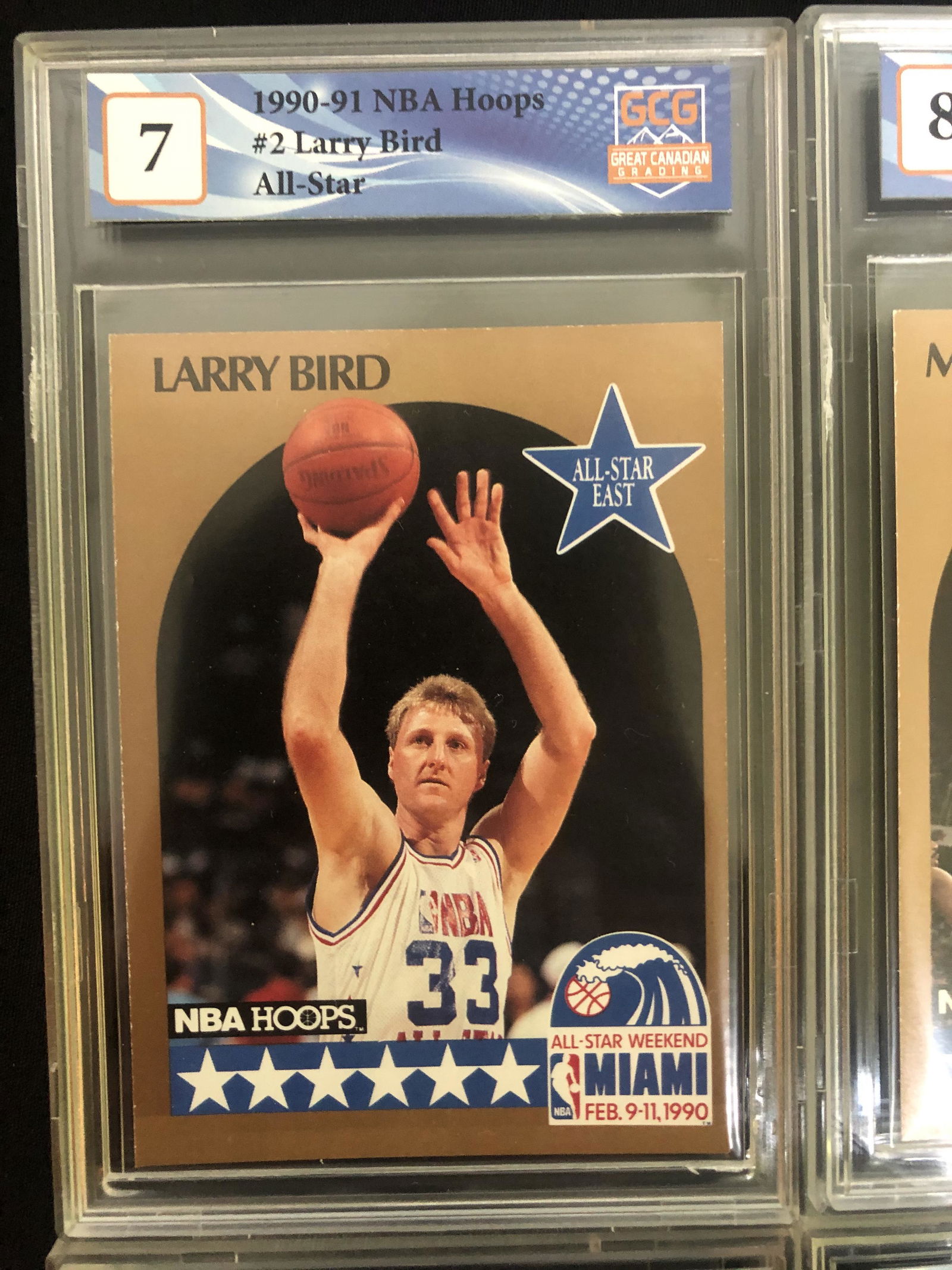 1990-91 NBA HOOPS #2 LARRY BIRD ALL-STAR (GCG 7) (1 of 1)