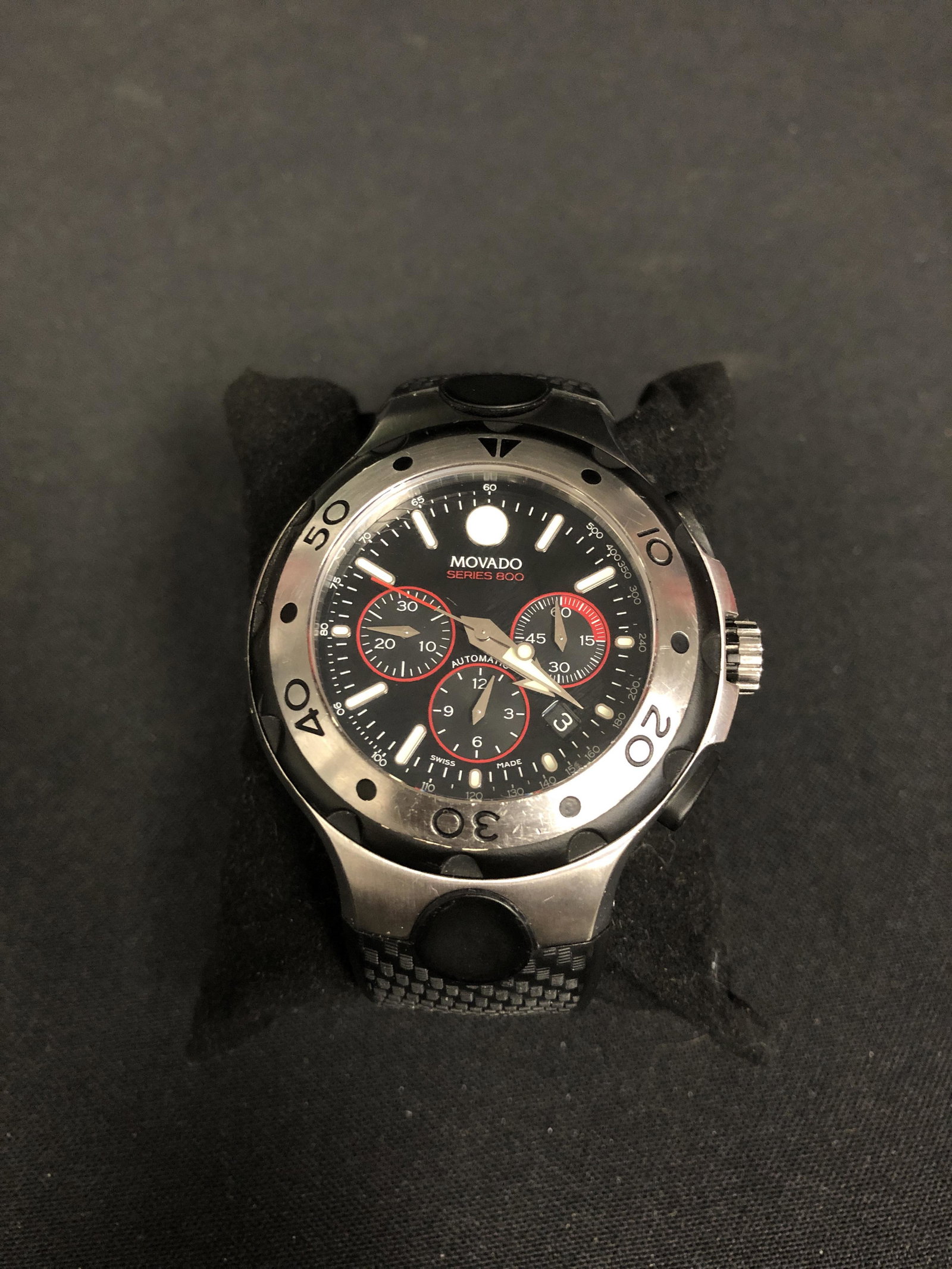 MOVADO CHRONOGRAPH WRIST WATCH: MOVADO CHRONOGRAPH WRIST WATCH