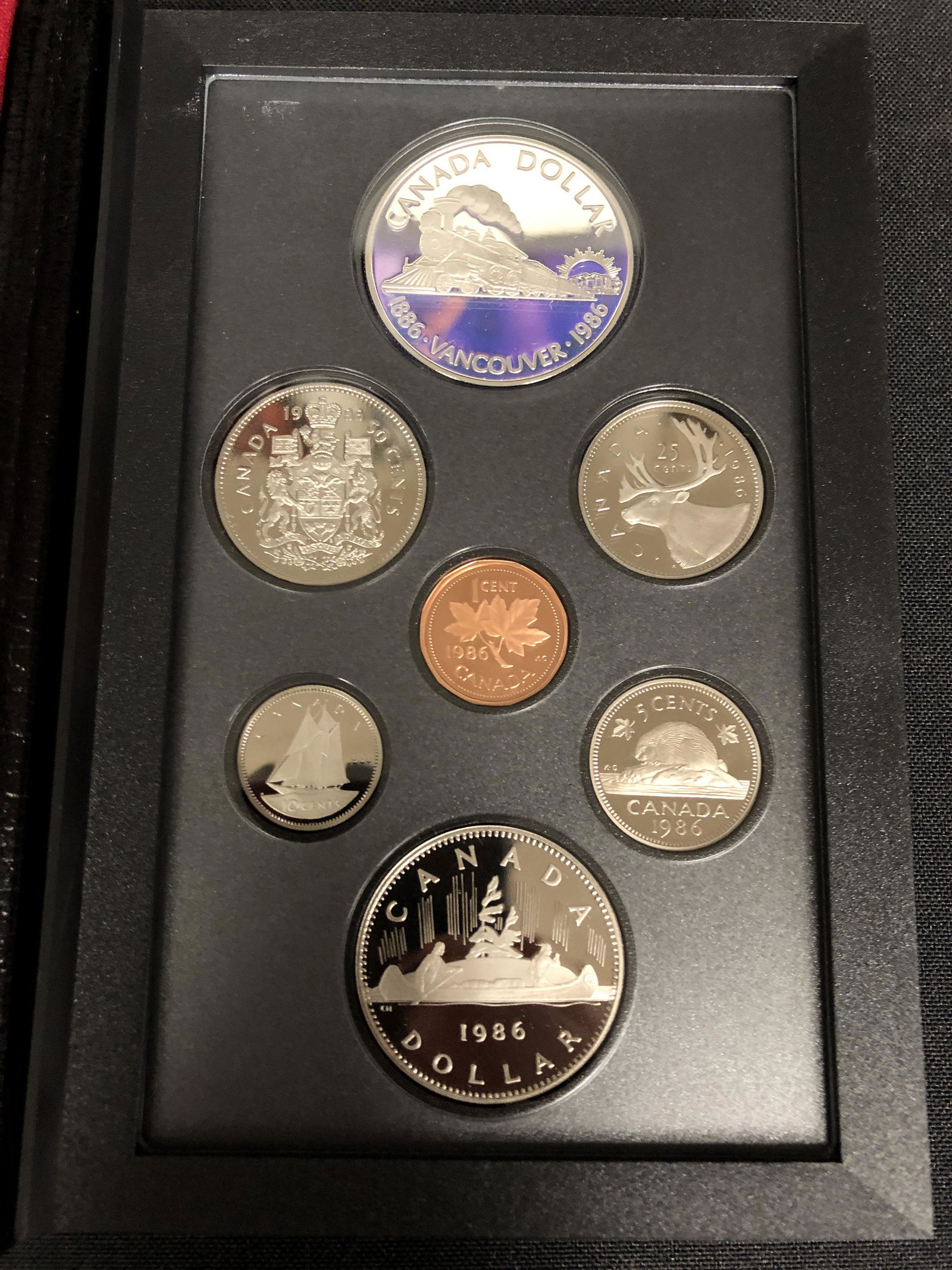 1986 CANADIAN DOUBLE DOLLAR SILVER PROOF SET (1 of 1)