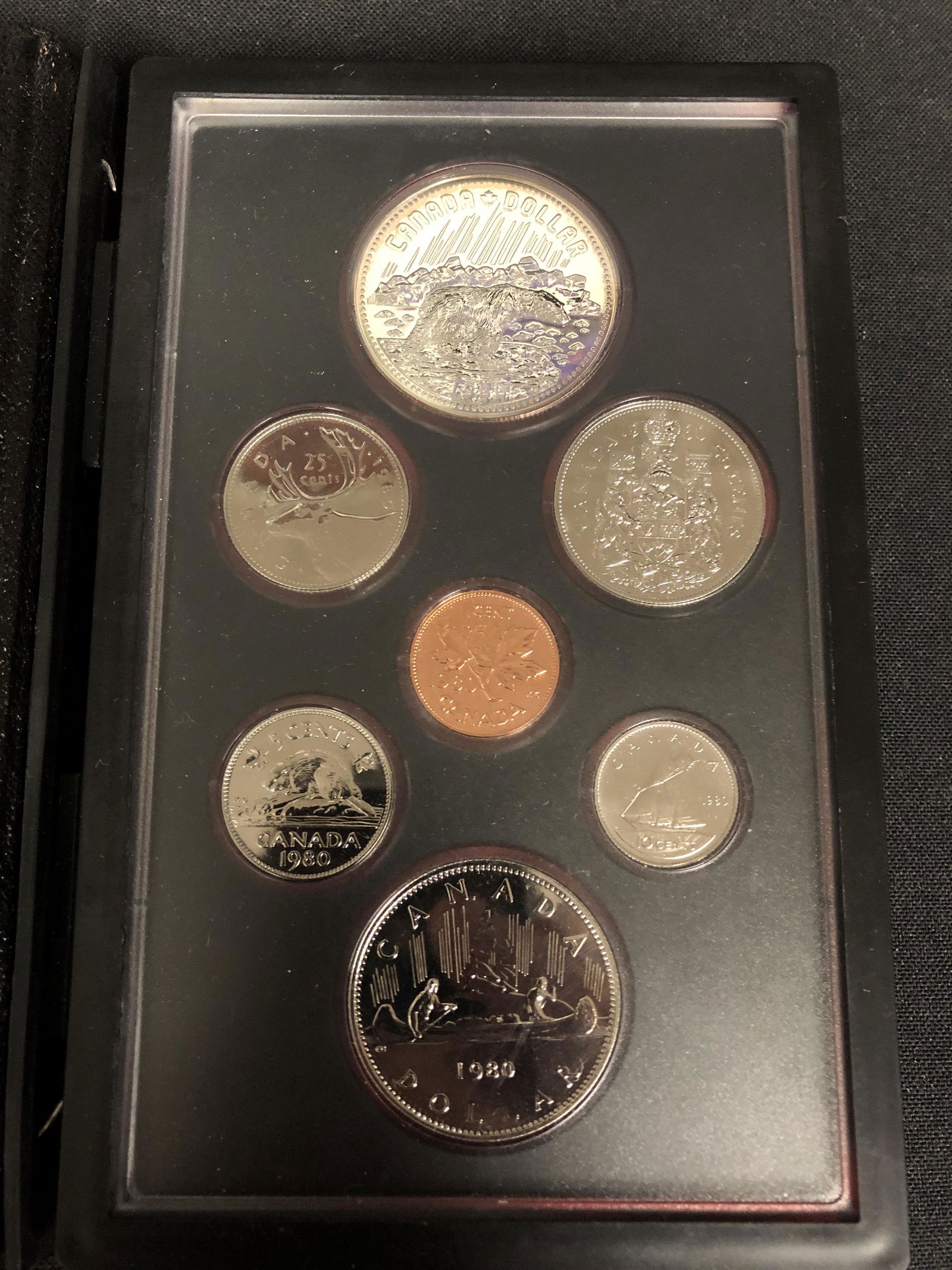 1980 CANADIAN DOUBLE DOLLAR SILVER PROOF SET (1 of 1)