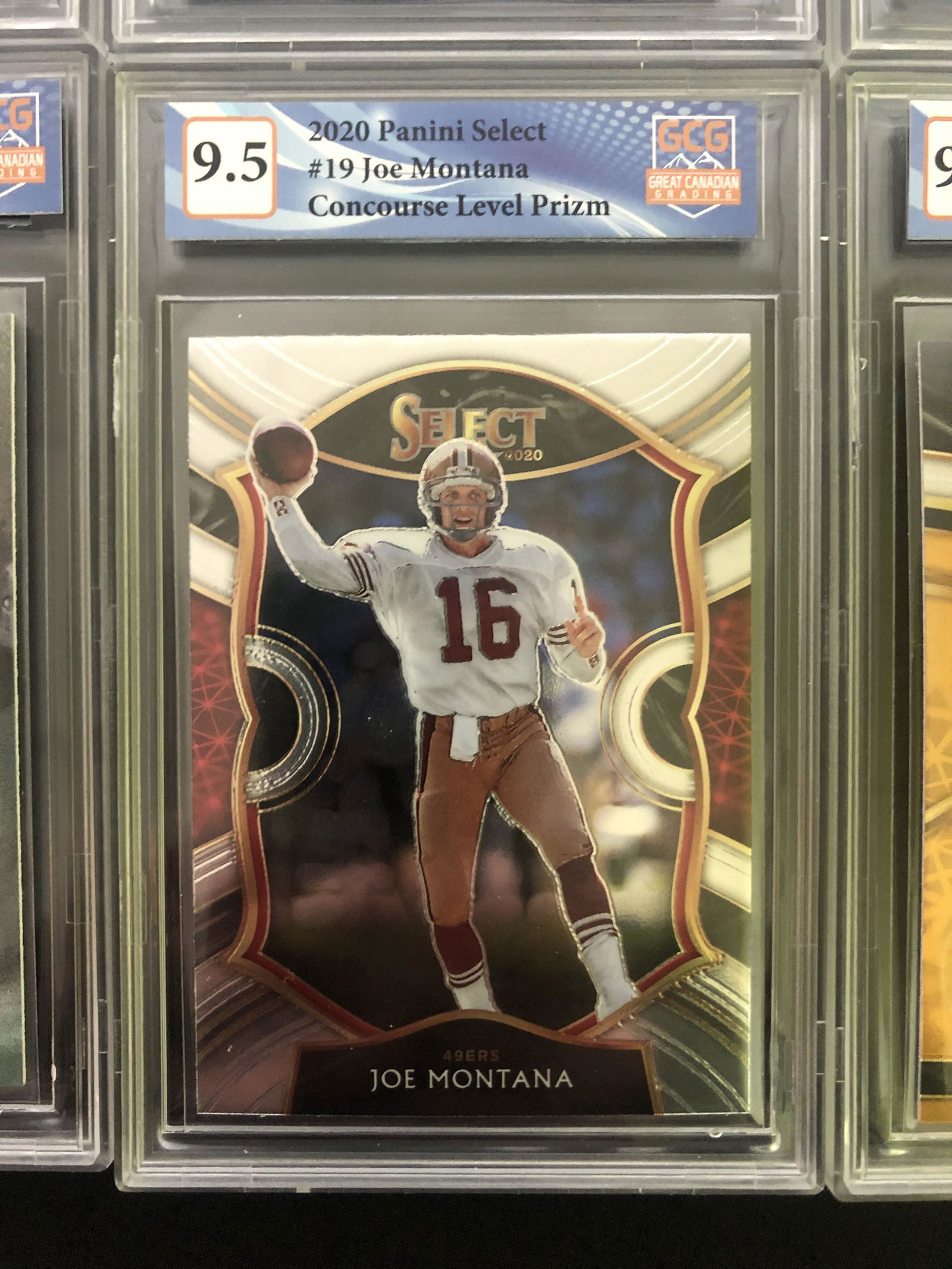 2020 PANINI SELECT #19 JOE MONTANA CONCOURSE LEVEL PRIZ (1 of 1)