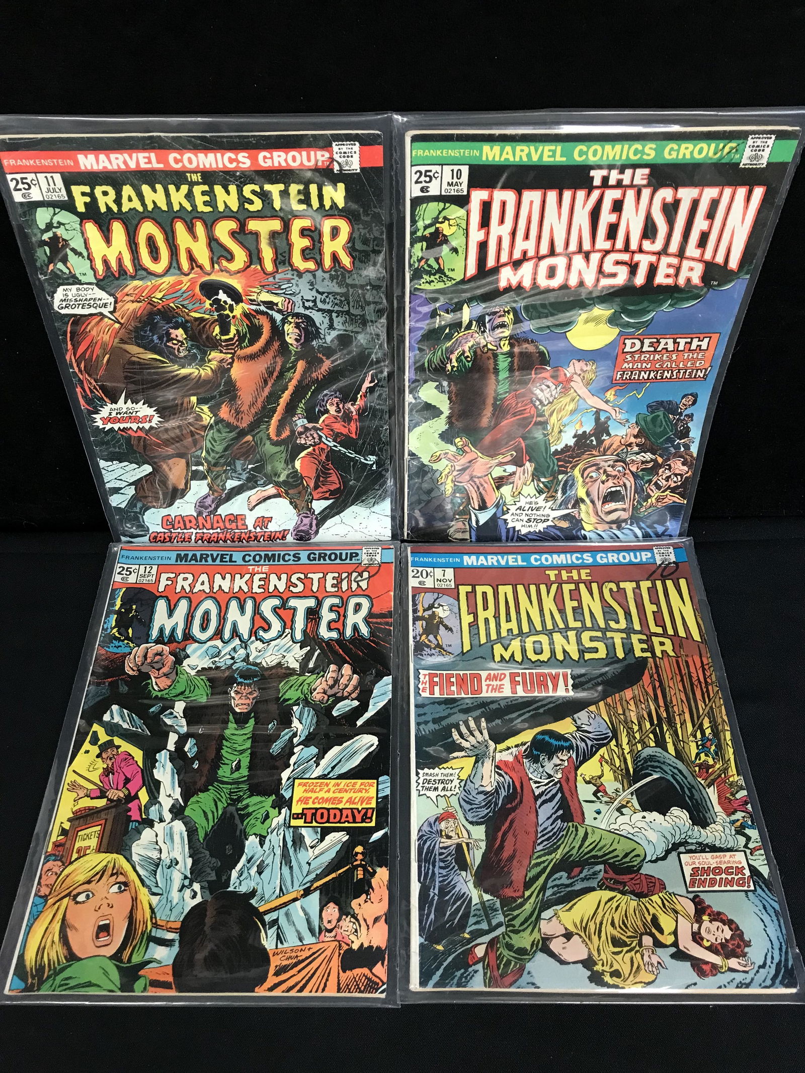 THE FRANKENSTEIN MONSTER COMIC BOOK LOT (MARVEL COMICS) (1 of 1)