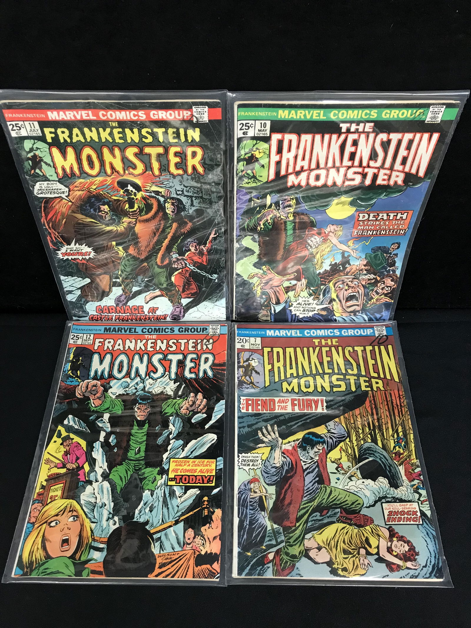 THE FRANKENSTEIN MONSTER COMIC BOOK LOT (MARVEL COMICS) (1 of 1)