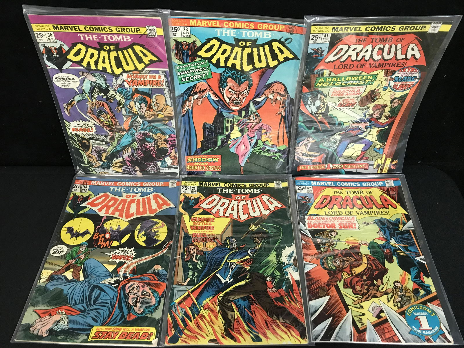 THE TOMB OF DRACULA COMIC BOOK LOT (MARVEL COMICS) (1 of 1)