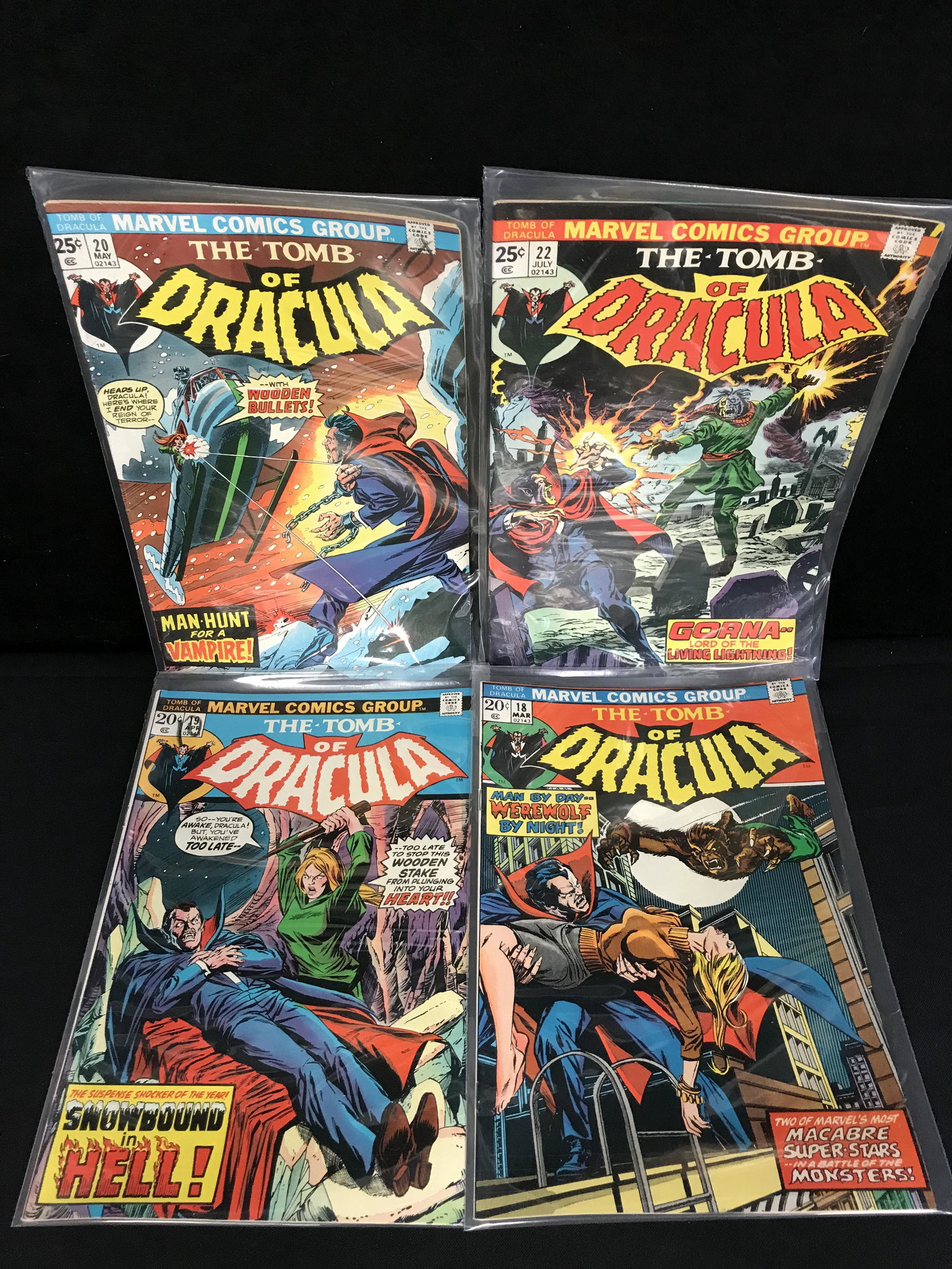 THE TOMB OF DRACULA COMIC BOOK LOT (MARVEL COMICS) (1 of 1)