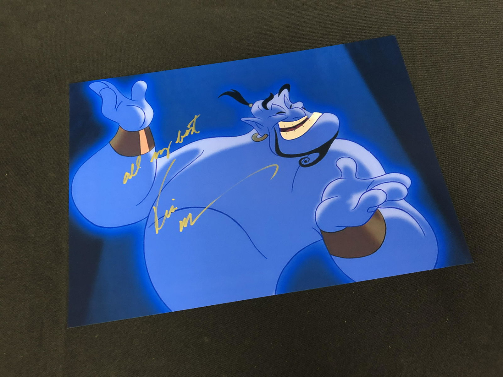 ROBIN WILLIAMS SIGNED ALADDIN 8 X 10 (RA COA) (1 of 3)