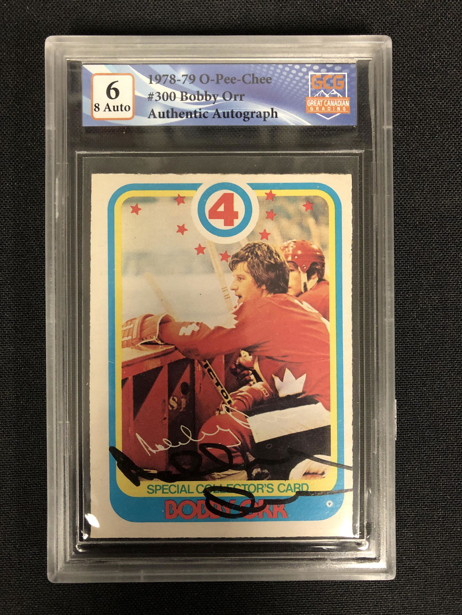 1978-79 OPC BOBBY ORR SIGNED HOCKEY CARD (1 of 2)