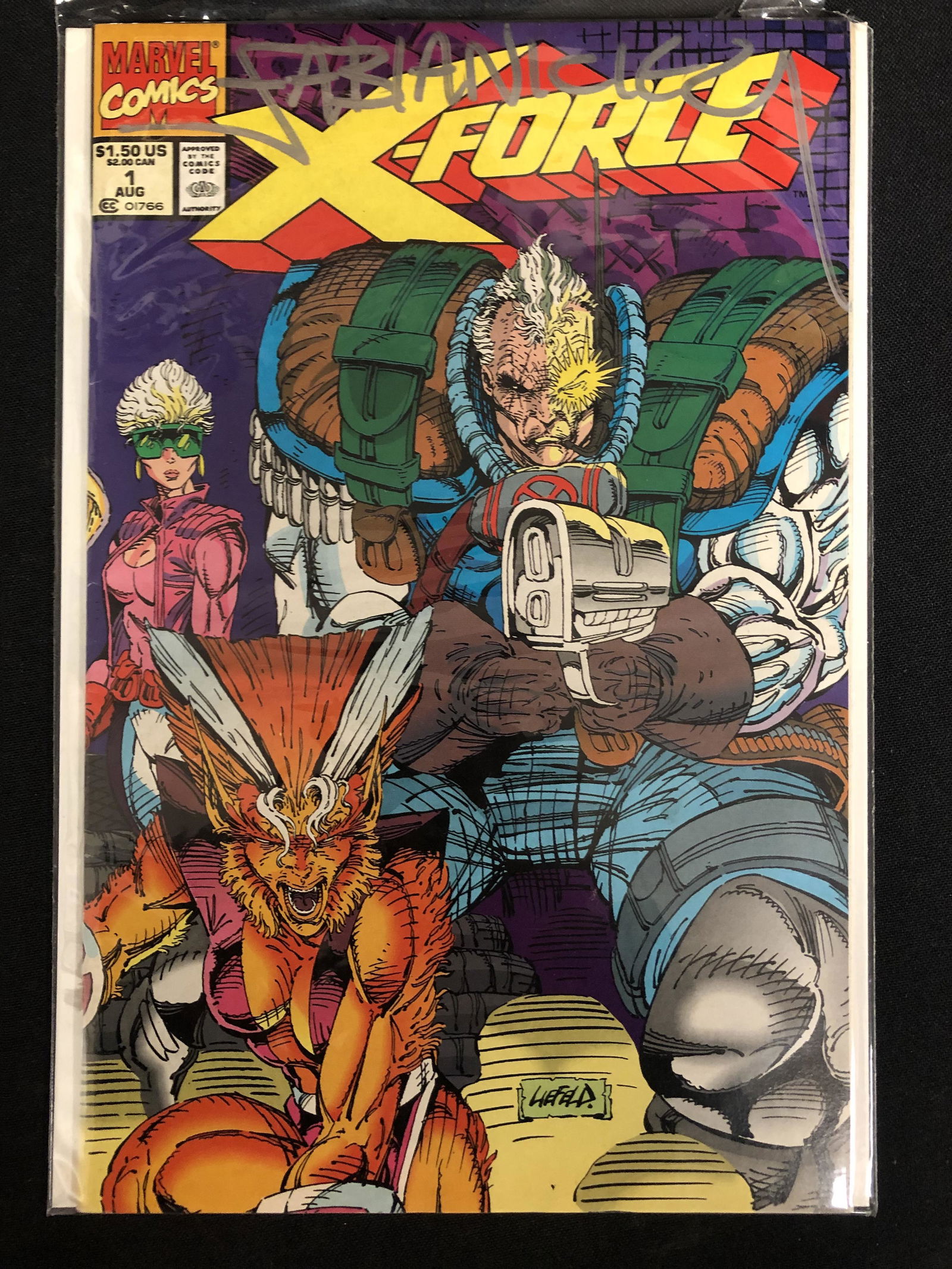 ARTIST SIGNED MARVEL COMICS X FORCE NO.1 (1 of 1)