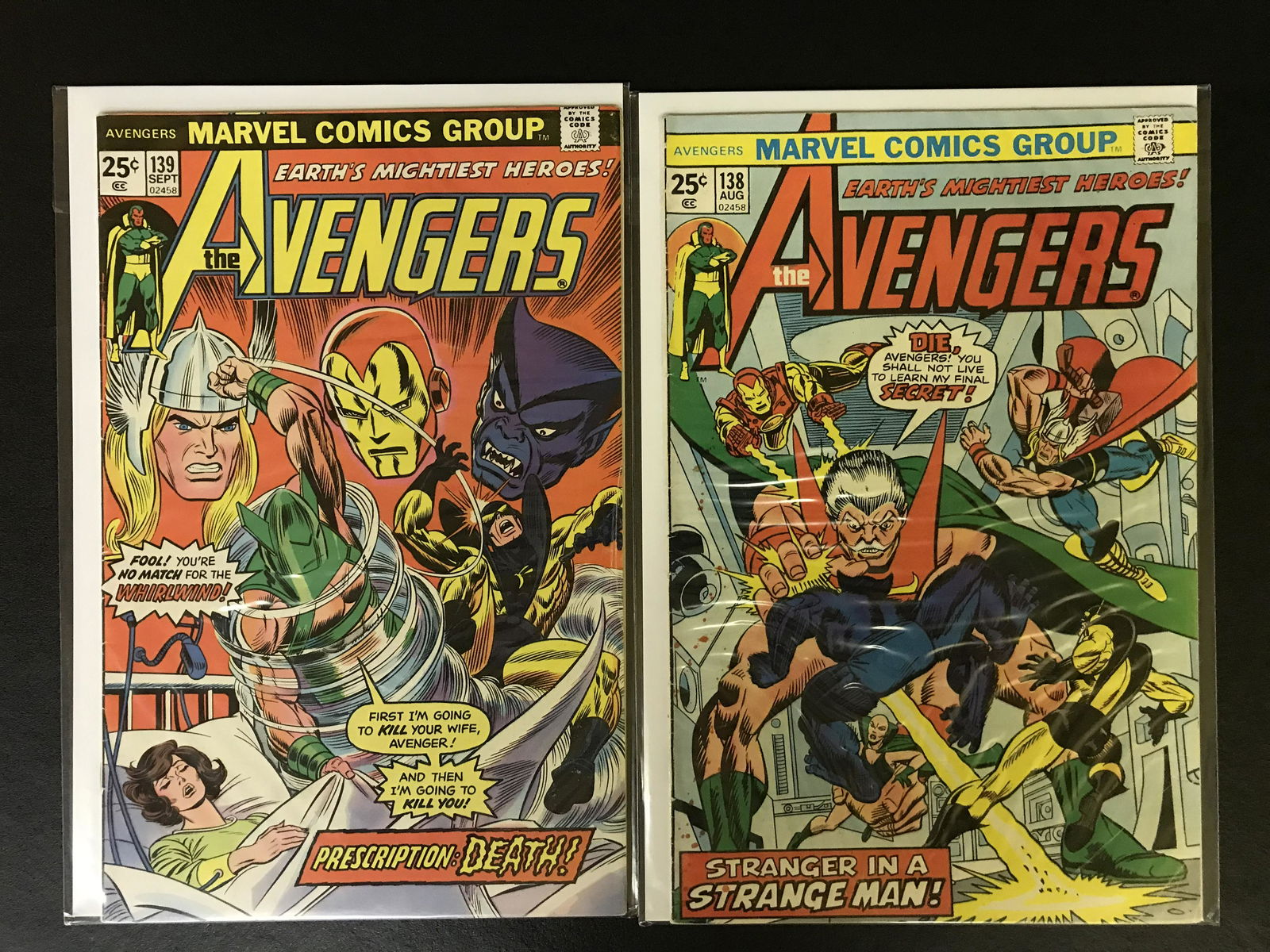 BRONZE AGE AVENGERS COMIC BOOK LOT (1 of 1)
