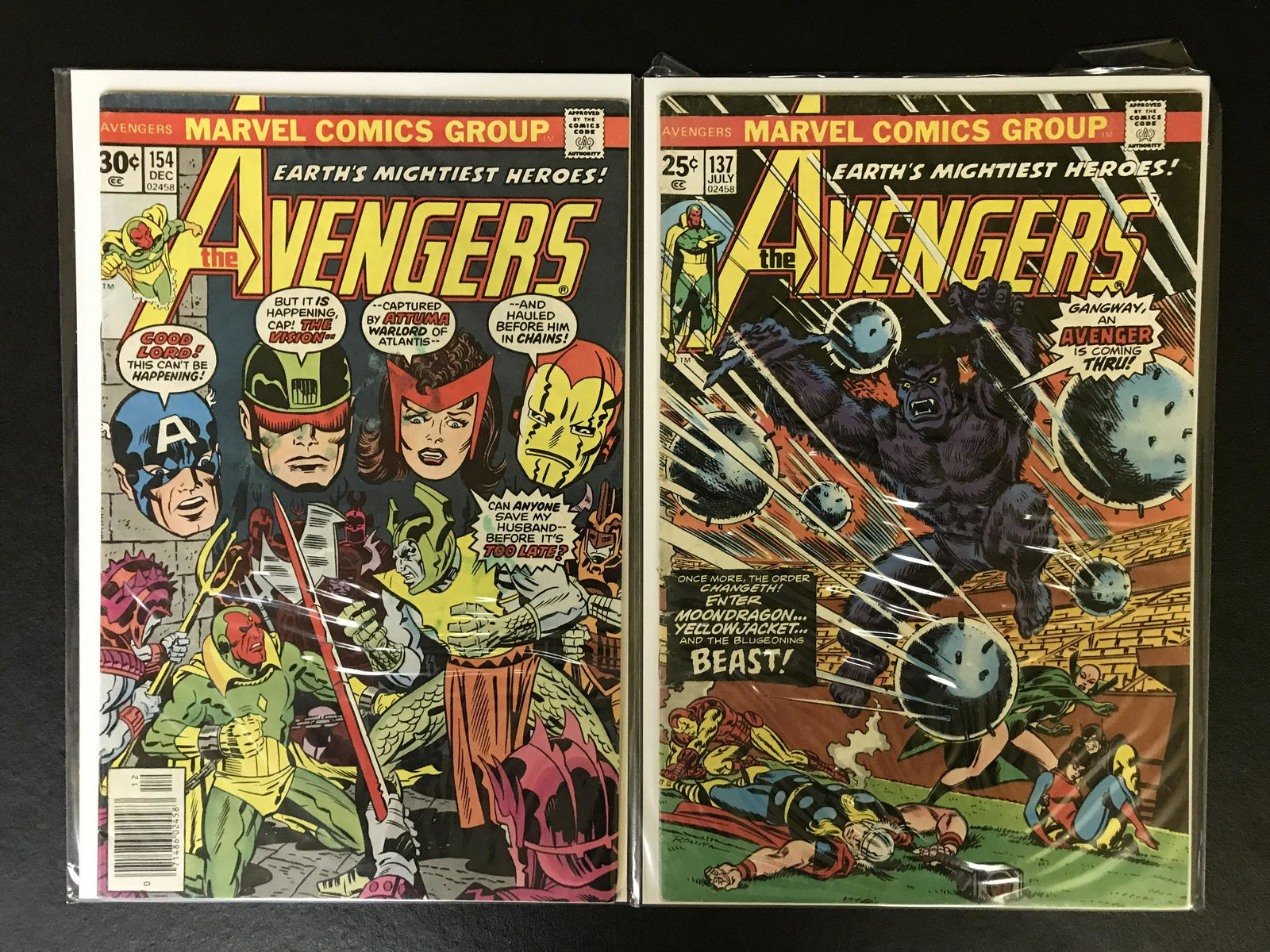 BRONZE AGE AVENGERS COMIC BOOK LOT (1 of 1)