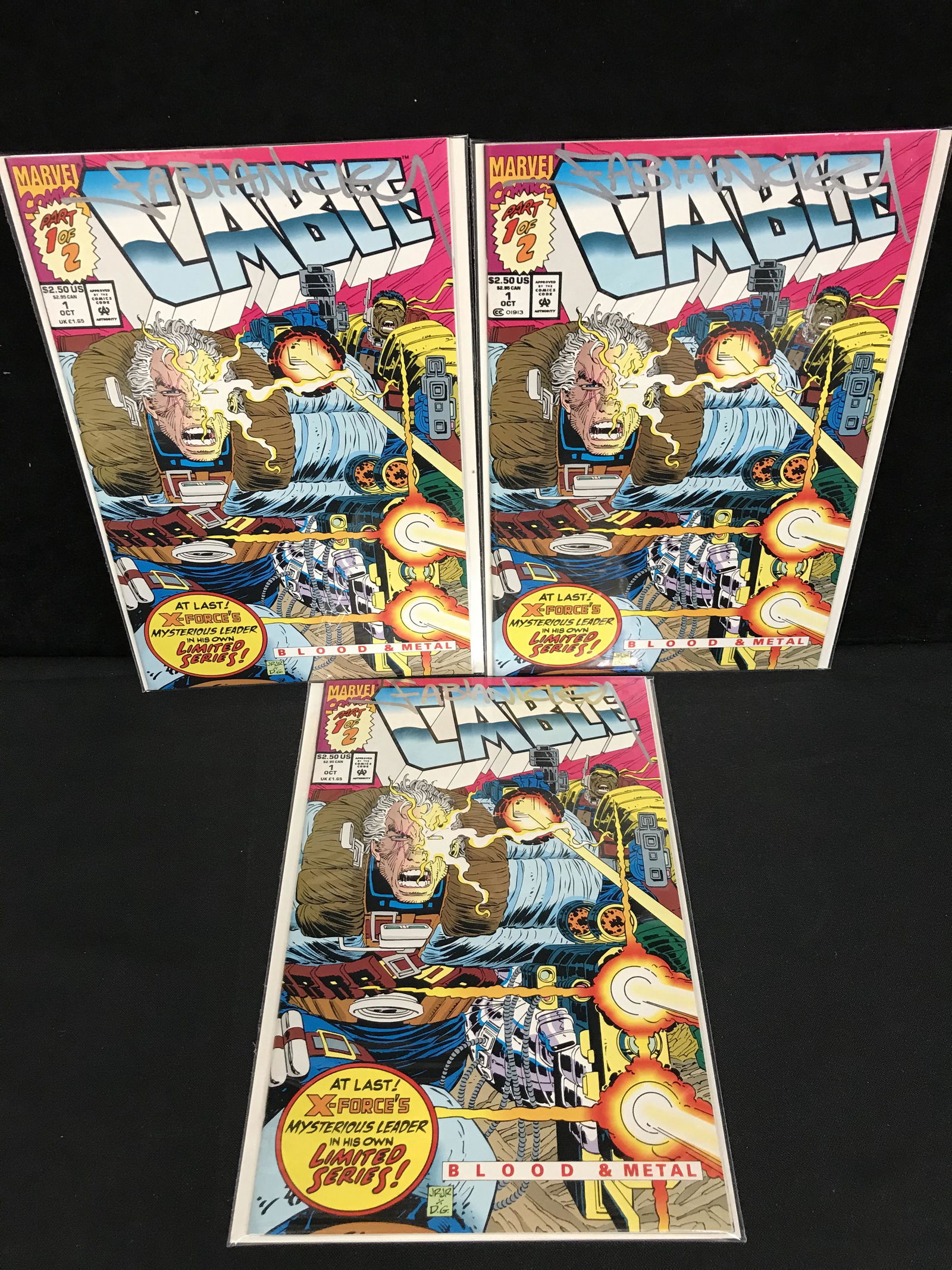 CABLE #1 (MARVEL COMICS) X3 Signed by FABIAN NICIEZA (1 of 1)