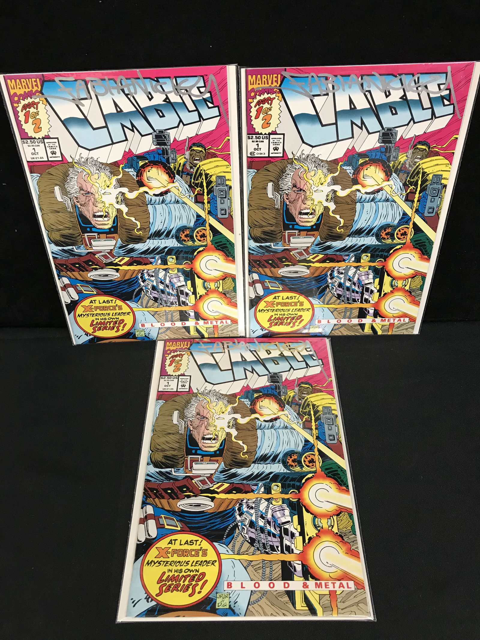 CABLE #1 (MARVEL COMICS) X3 Signed by FABIAN NICIEZA (1 of 1)