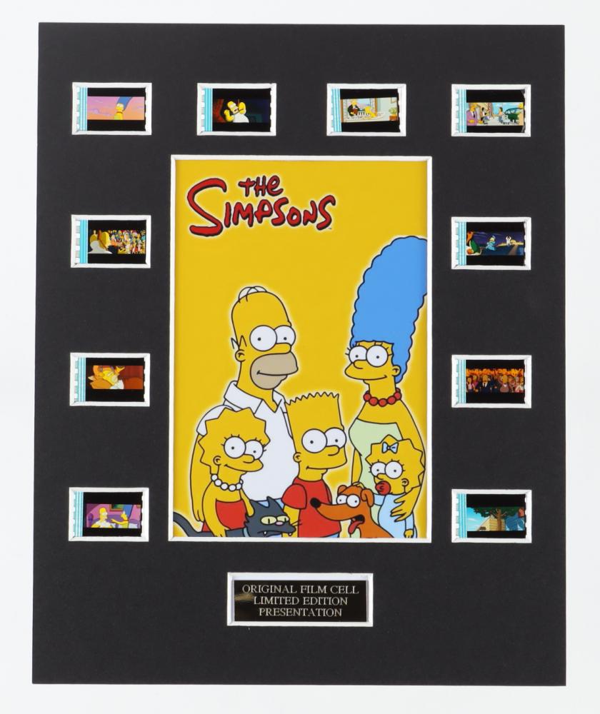 "The Simpsons" LE 8x10 Custom Matted Original Film /: "The Simpsons" LE 8x10 Custom Matted Original Film / Movie Cell Display