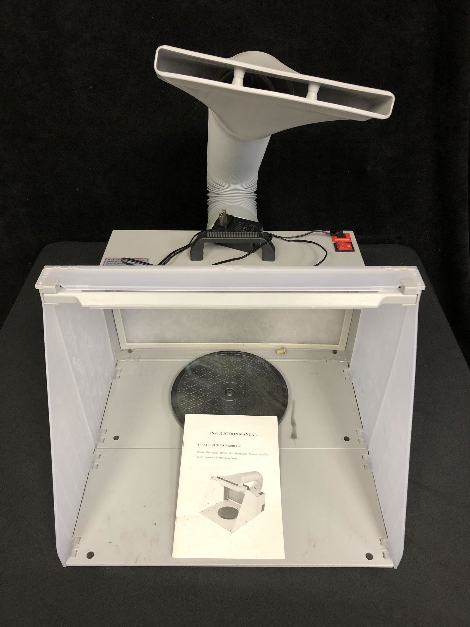 HS-E420DCLK Airbrush Spray Booth Kit Odor Extractor (1 of 1)