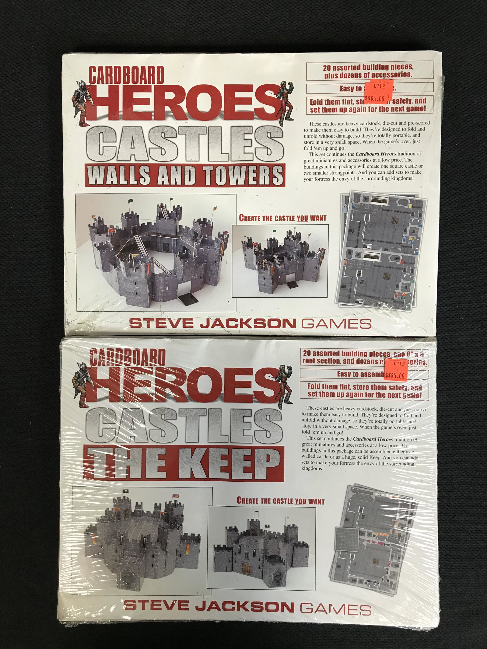 SEALED HERO CASTLE MODEL KITS: SEALED HERO CASTLE MODEL KITS