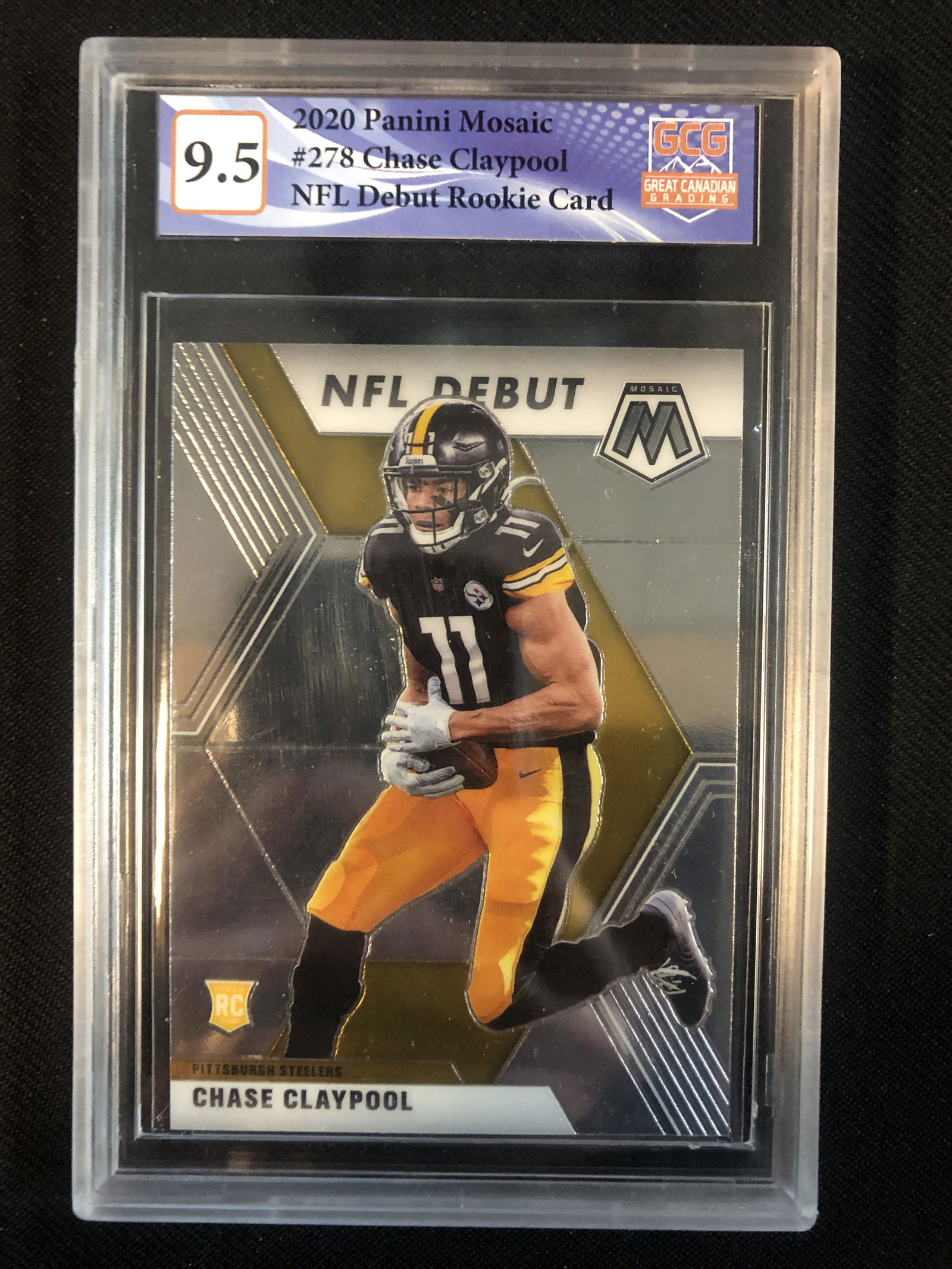 2020 PANINI MOSAIC NO.278 CHASE CLAYPOOL NFL DEBUT RC (1 of 1)