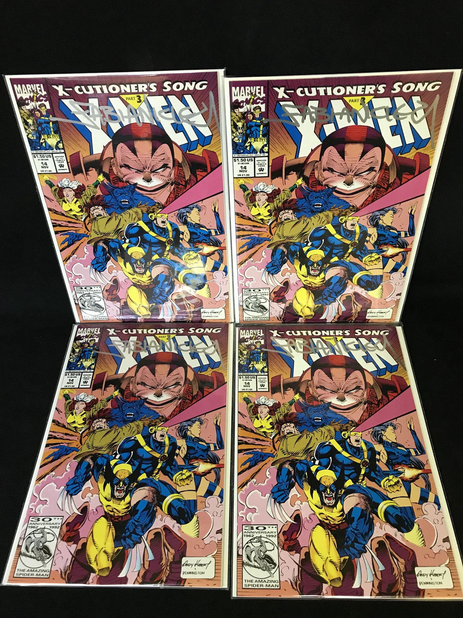 X-Men #14 Marvel X-Cutioners Song Comic Book Lot Signed (1 of 1)