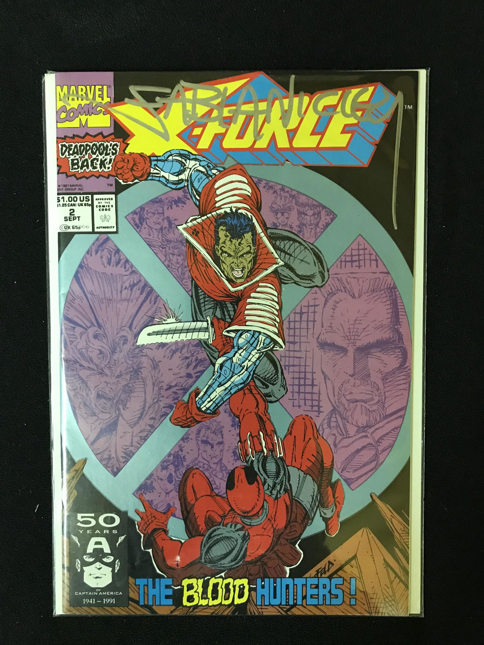X-FORCE NO.2 (MARVEL COMICS) Signed By Fabian Nicieza (1 of 1)
