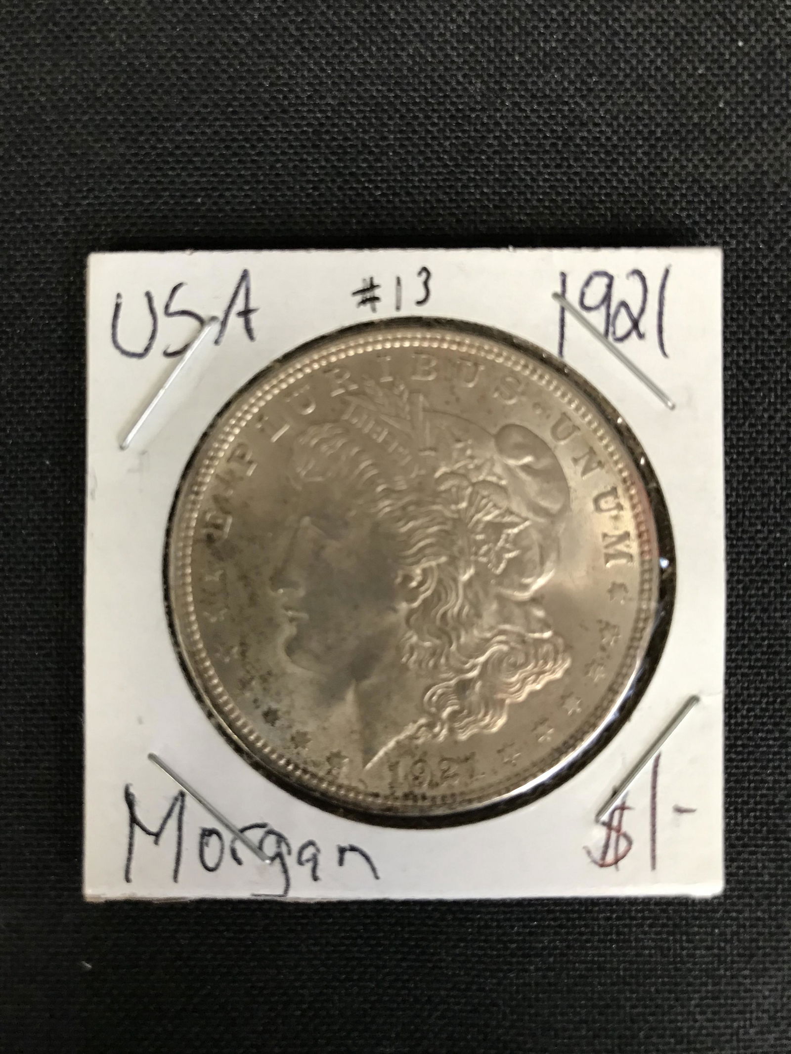 1921 USA MORGAN SILVER DOLLAR: 1921 USA MORGAN SILVER DOLLAR